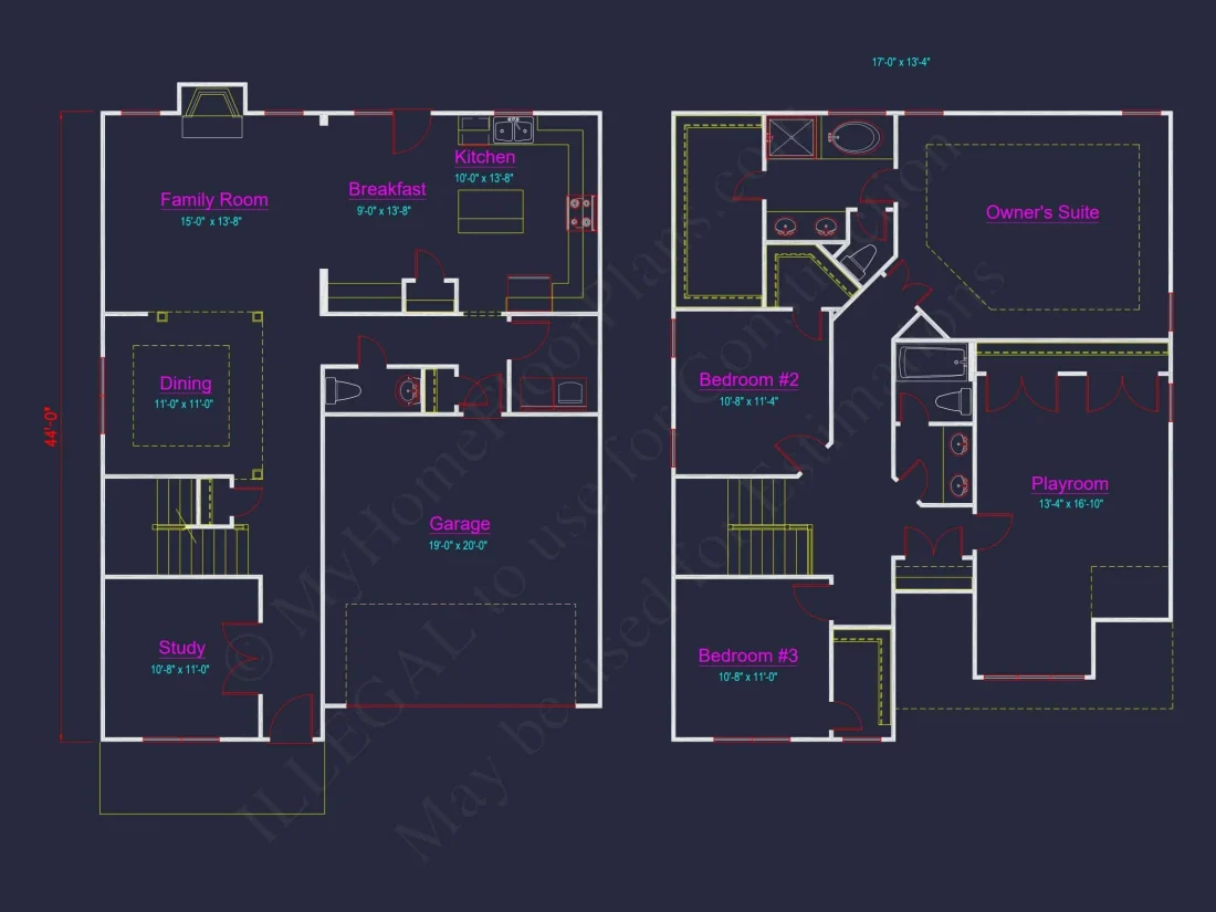 Craftsman house Plan with CAD Blueprint and Open Floor Plan