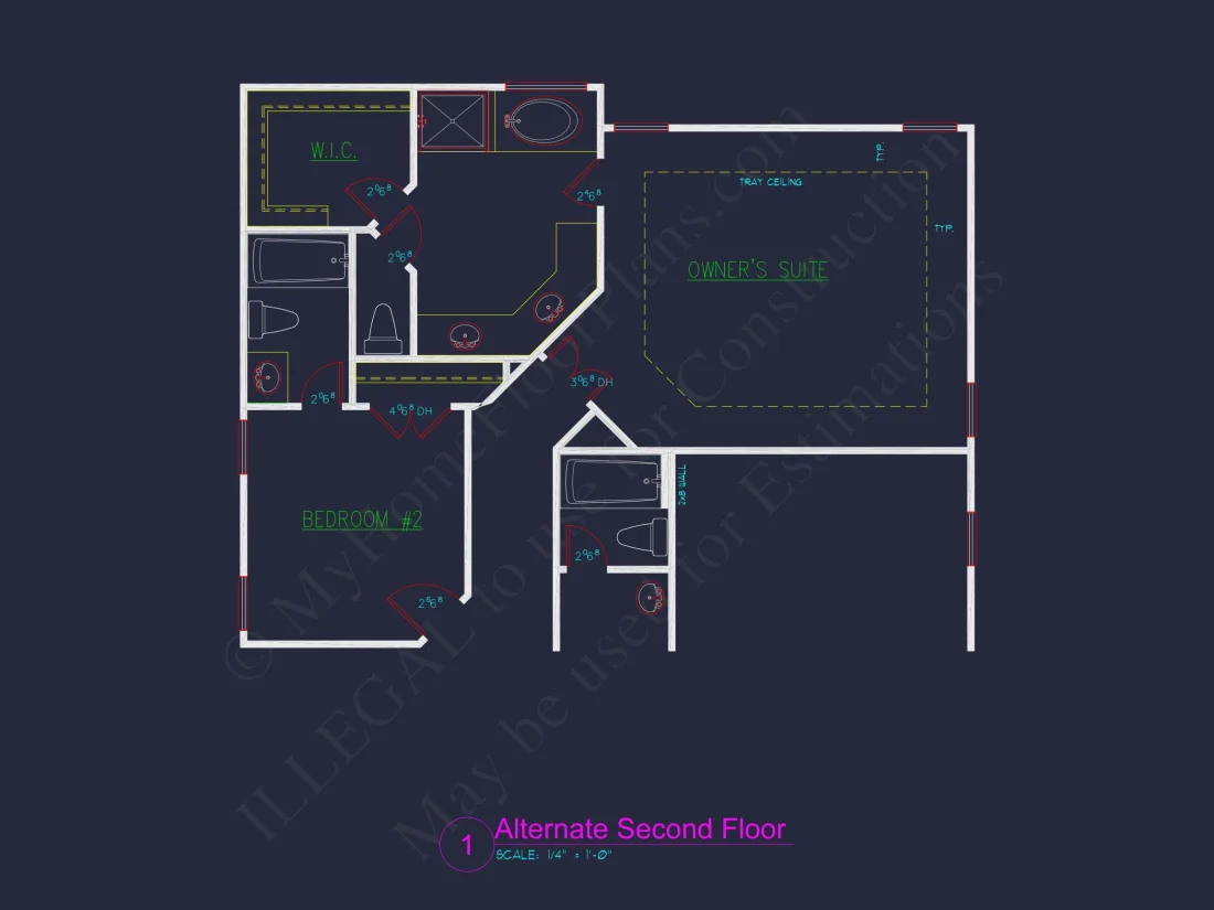 Craftsman house Plan with CAD Blueprint and Open Floor Plan