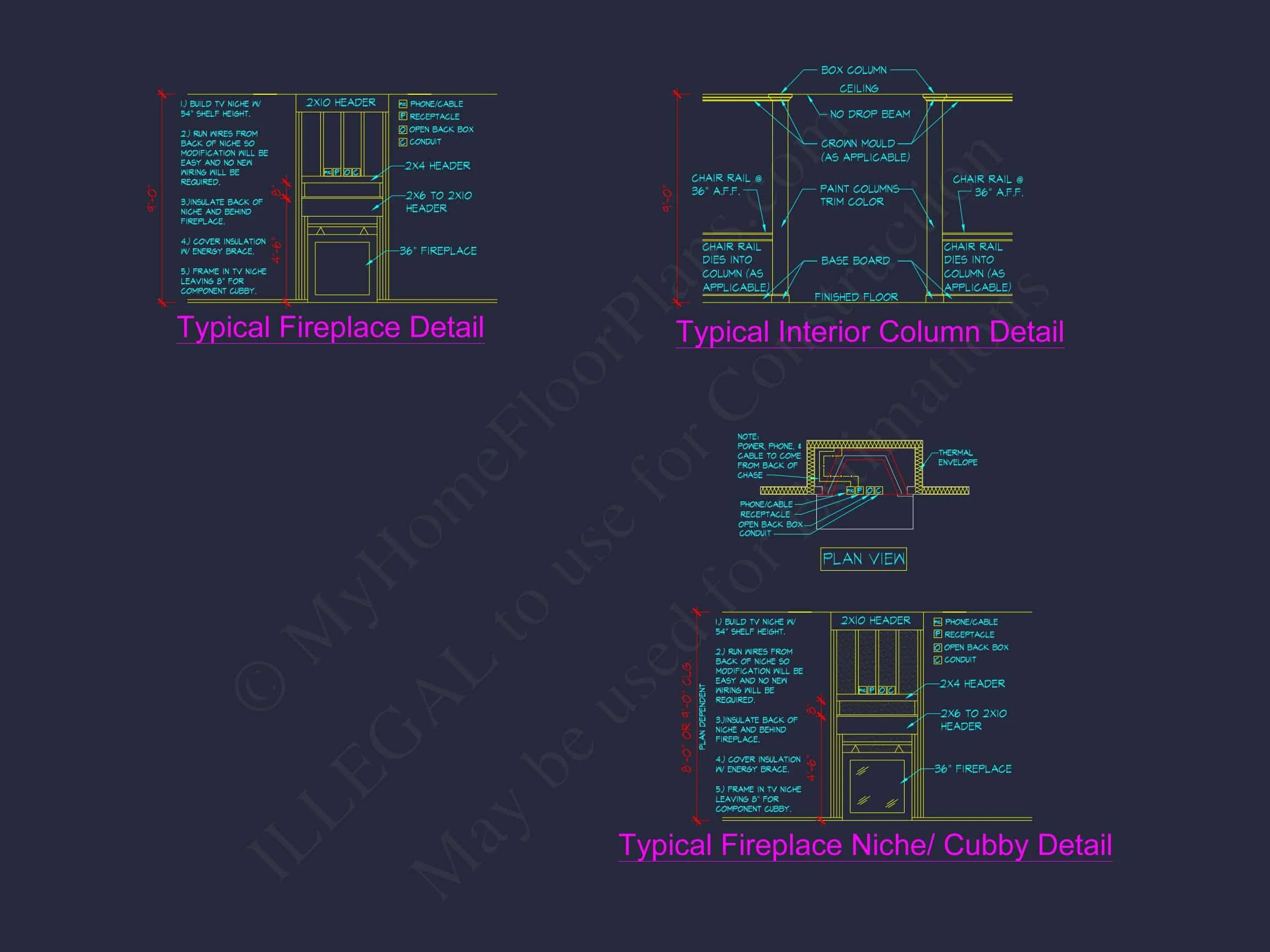 10-1854 HOUSE PLAN - Charming House Plan with CAD Designs and Floor Blueprints 10 Charming house Plan with CAD Designs and Floor Blueprints