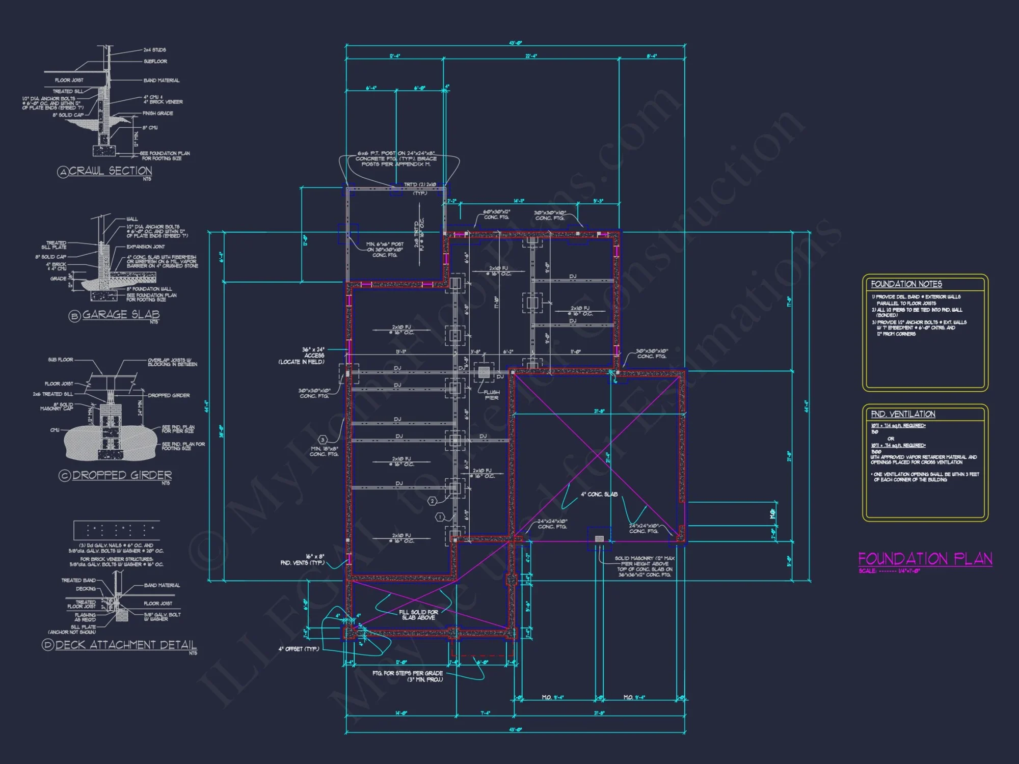 Traditional Craftsman house Plan with CAD Blueprint Designs