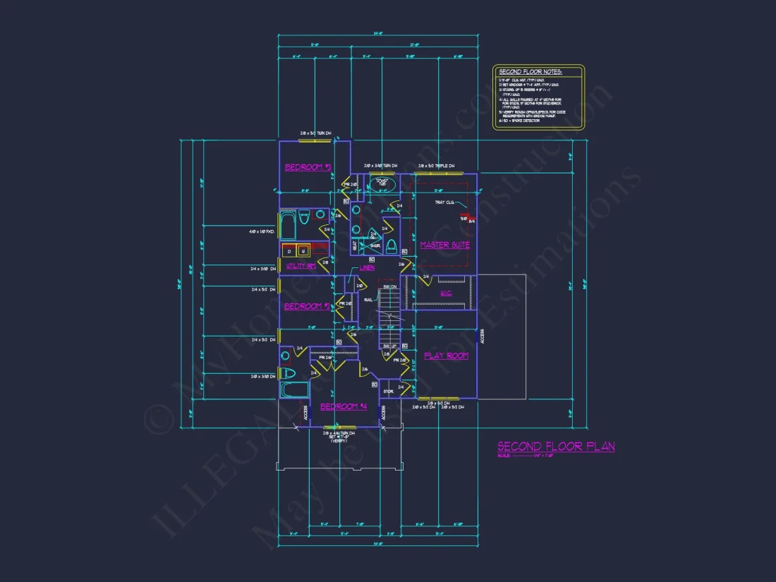 Traditional Craftsman house Plan with CAD Blueprint Designs