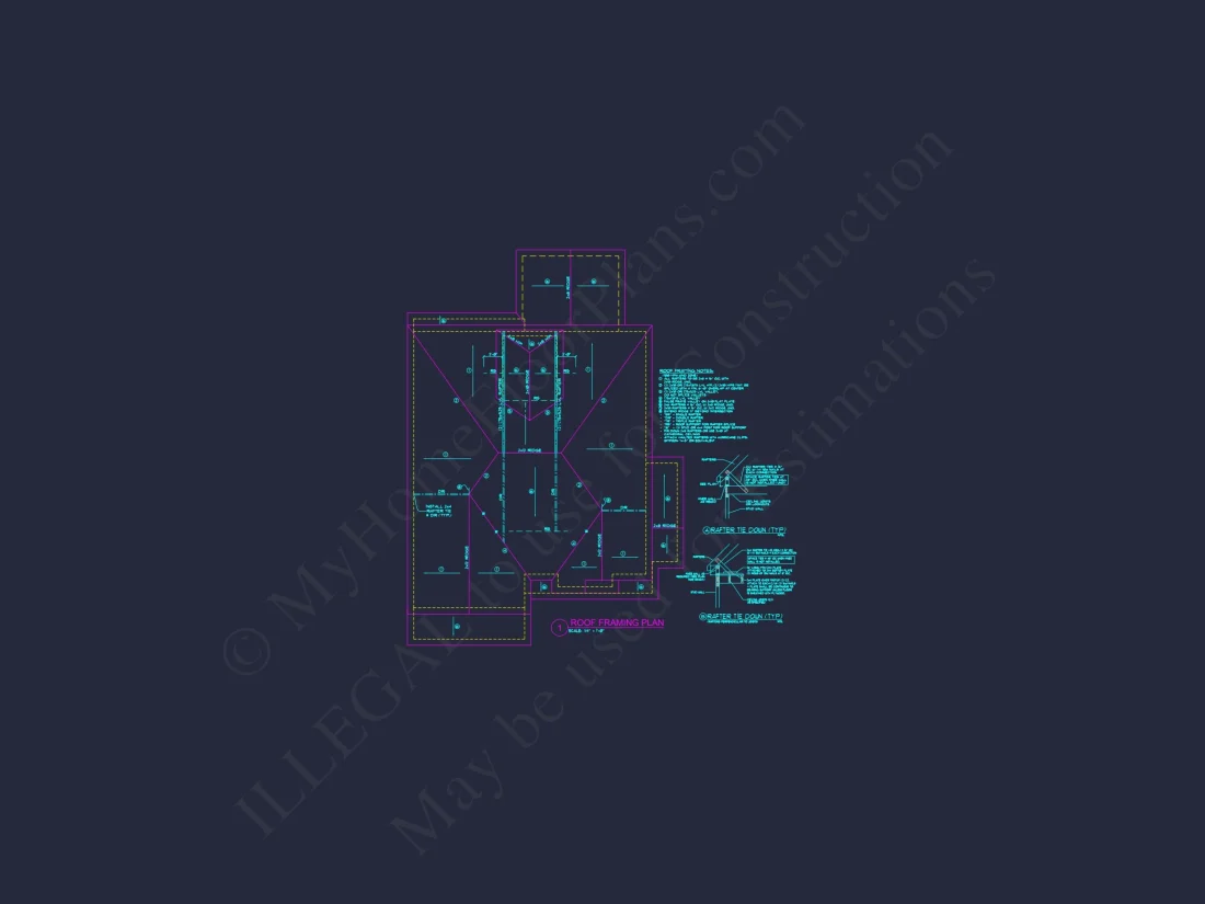 Spacious house Plan with CAD Floor Designs and Blueprint