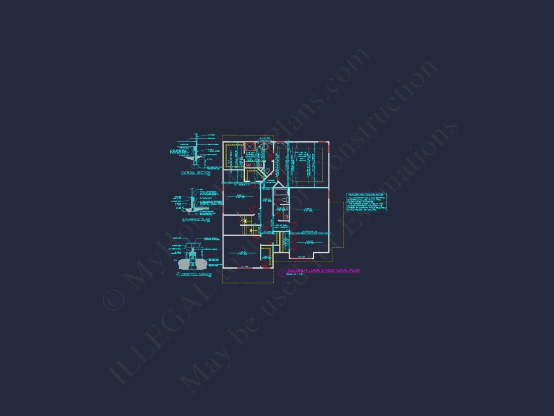 Spacious house Plan with CAD Floor Designs and Blueprint