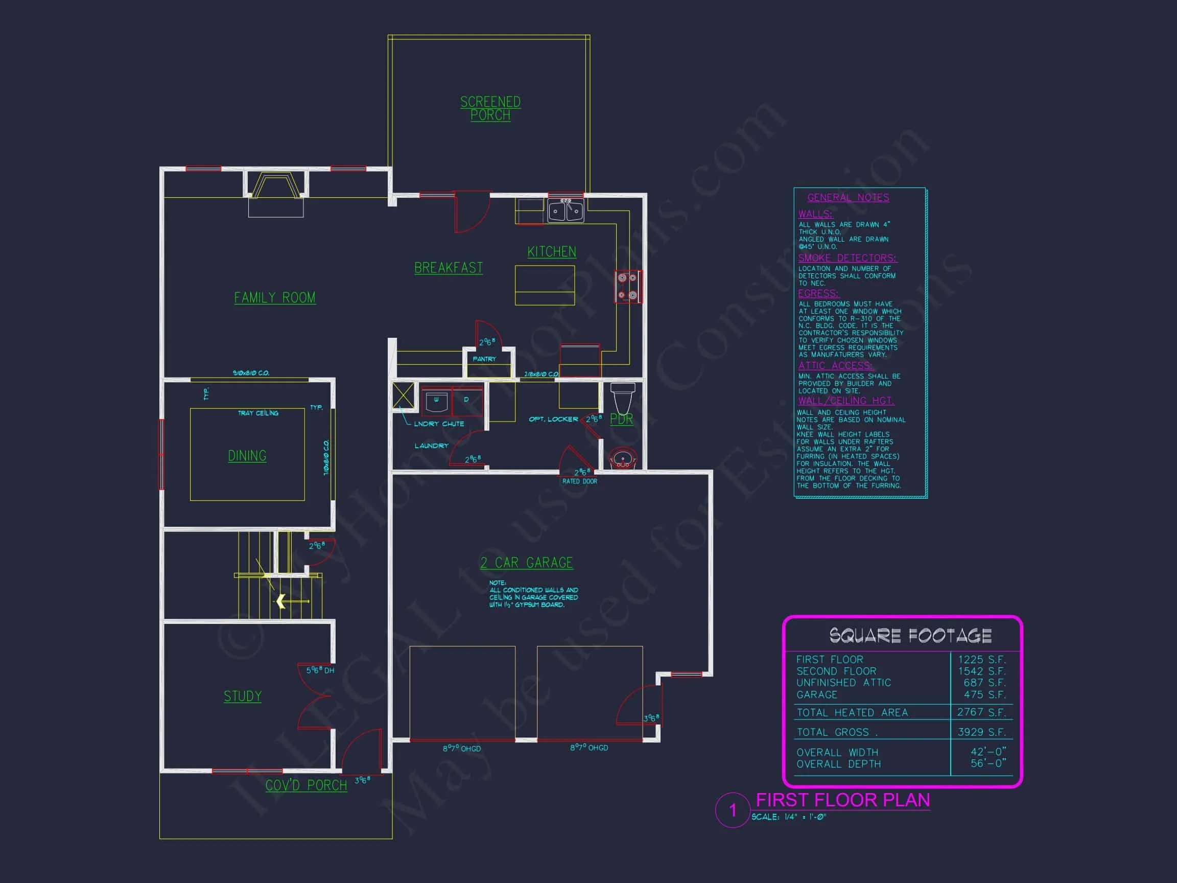 Spacious house Plan with CAD Floor Designs and Blueprint
