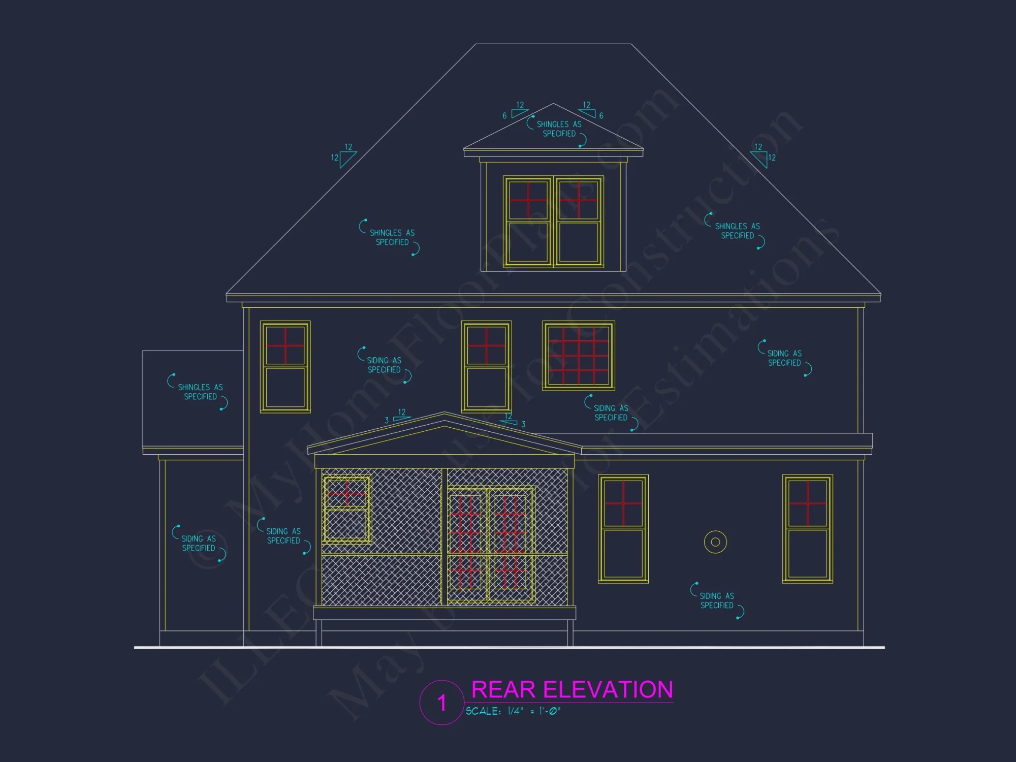 Spacious house Plan with CAD Floor Designs and Blueprint