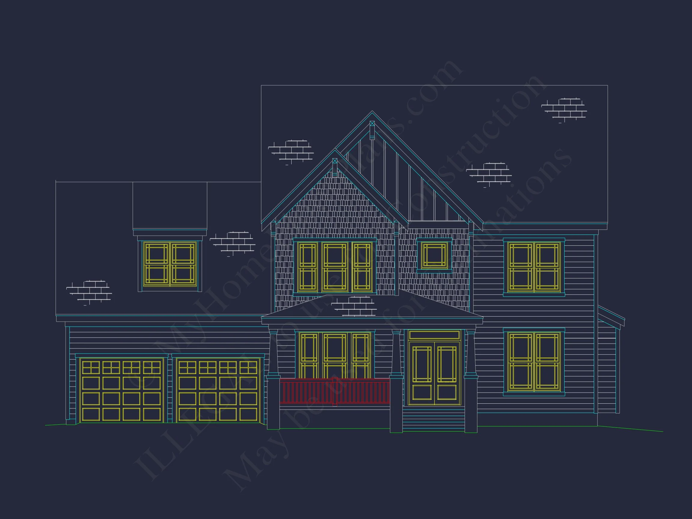 10-1823 HOUSE PLAN - Charming Craftsman House Plan with Open Floor Plan Design 7 Charming Craftsman house Plan with Open Floor Plan Design