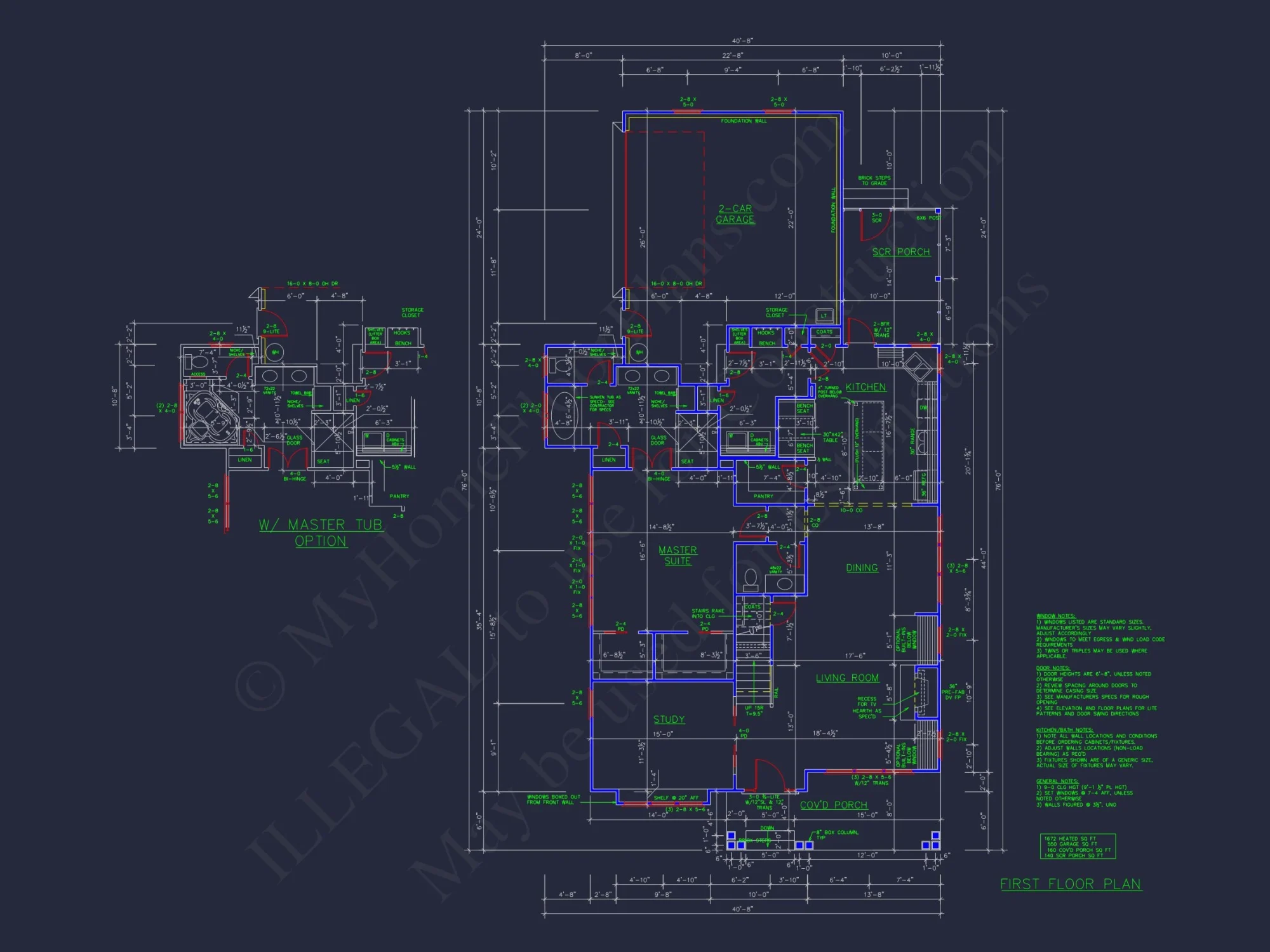 Craftsman house Plan