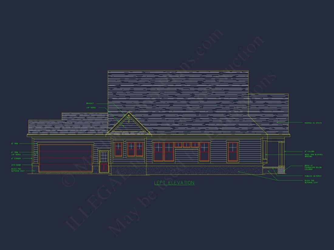 Craftsman house Plan