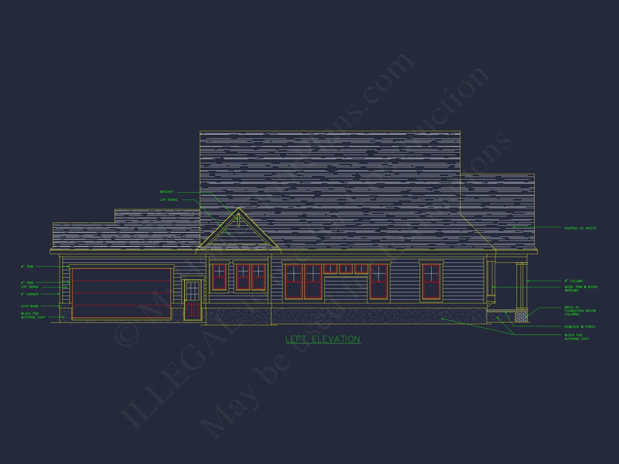Craftsman house Plan