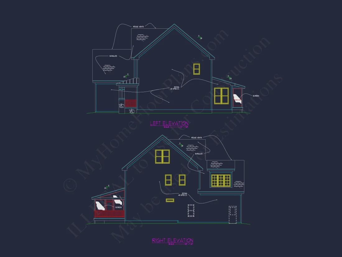 Modern Craftsman house Plan