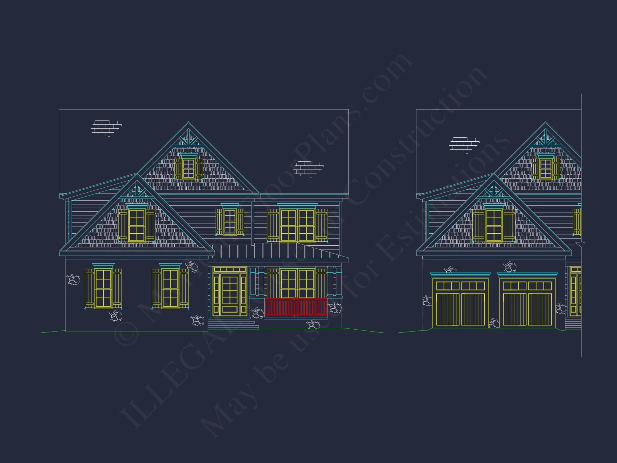 Modern Craftsman house Plan