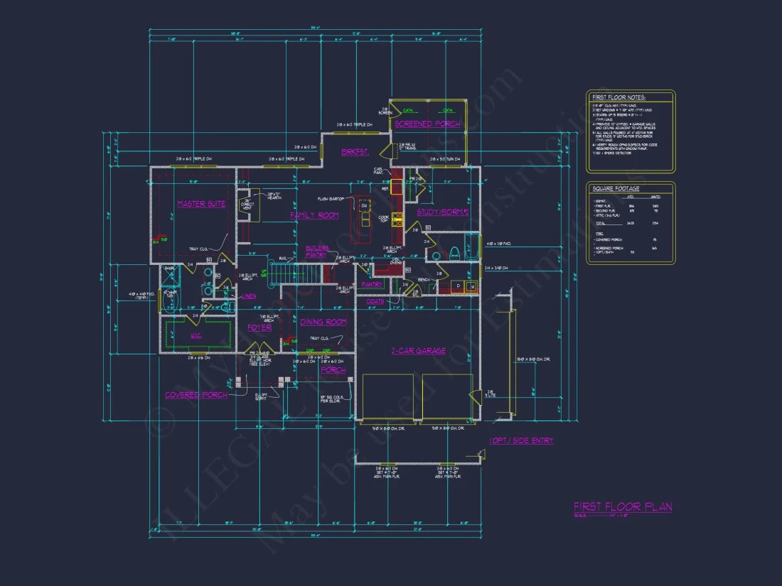 Craftsman house Plan: Stylish Floor Plan with Basement