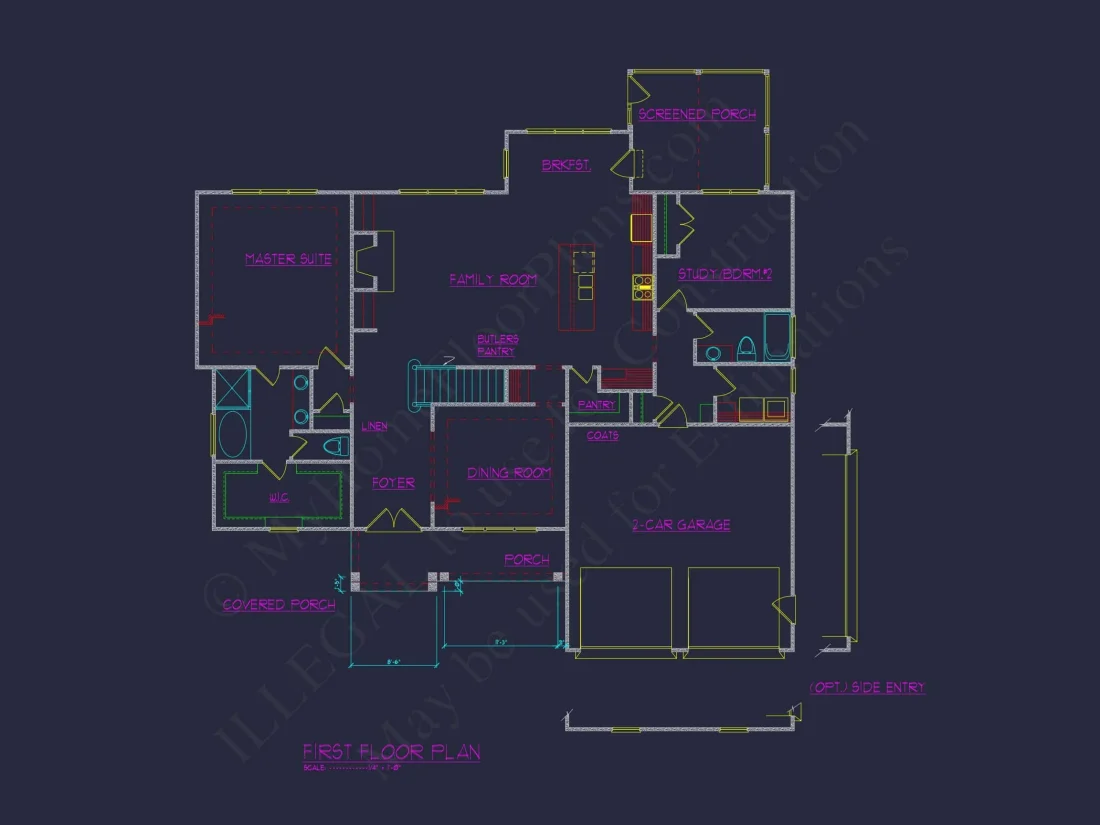 Craftsman house Plan: Stylish Floor Plan with Basement