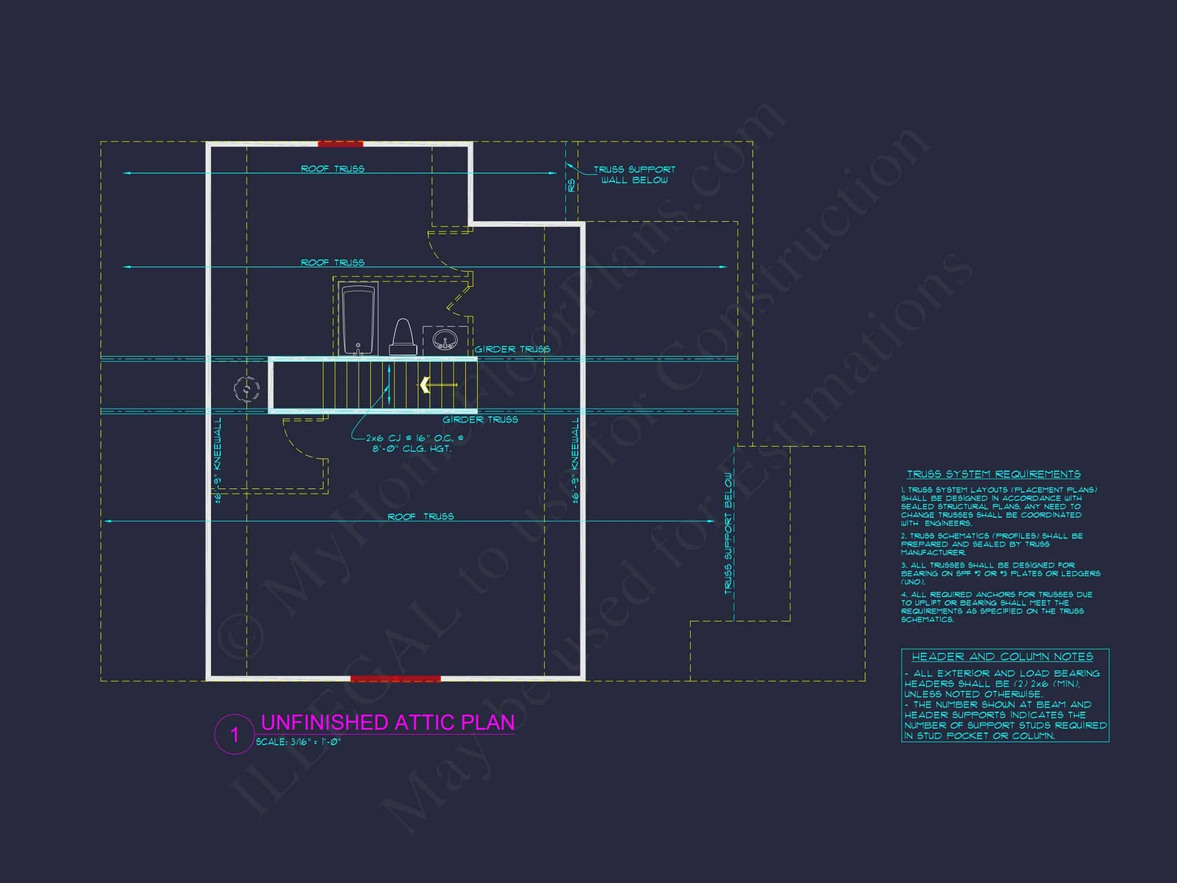 Craftsman house Plan with 4 Bedrooms and Detailed Blueprints