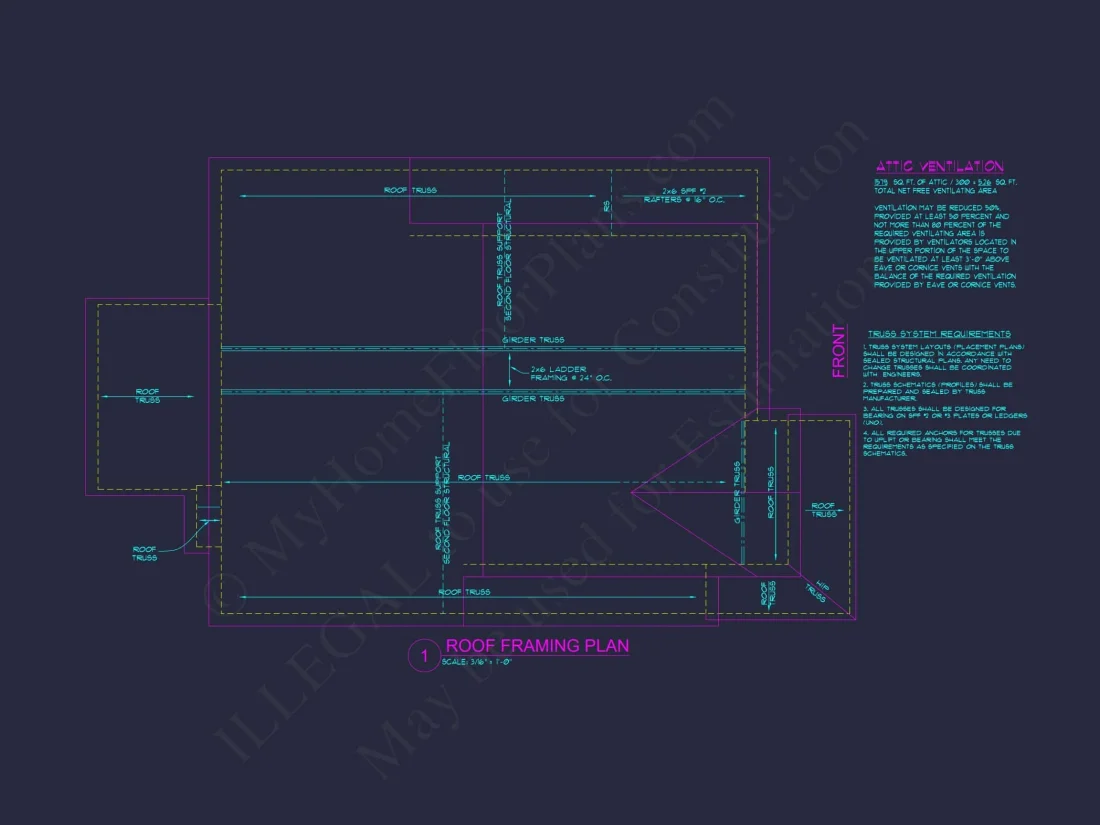 Modern Craftsman house Plan – 2 Story Custom CAD Designs