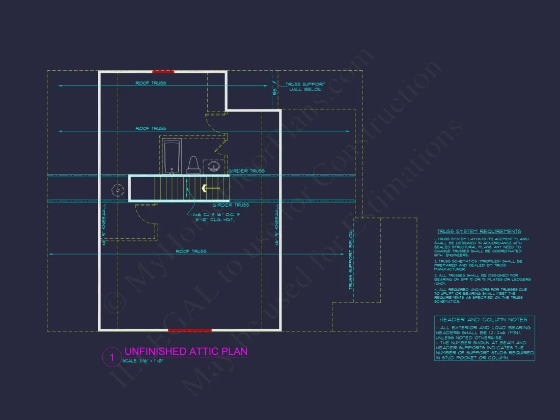 Modern Craftsman house Plan – 2 Story Custom CAD Designs