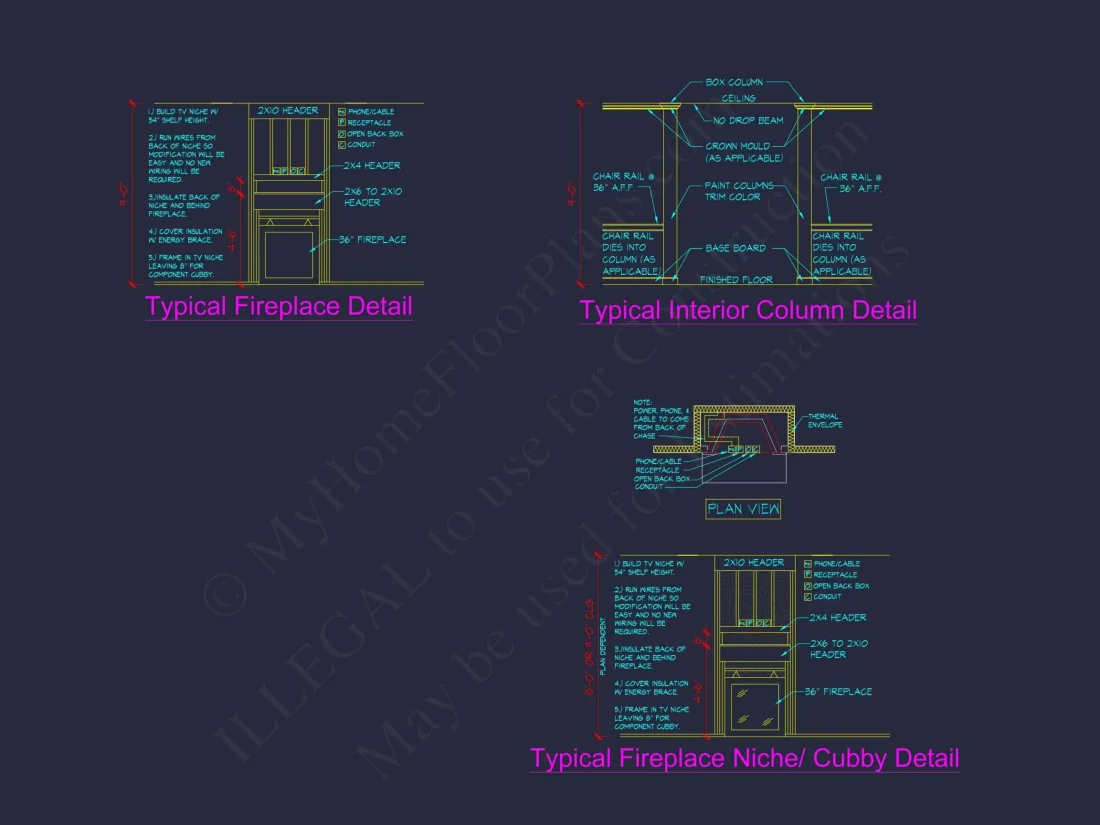 Modern Craftsman house Plan – 2 Story Custom CAD Designs