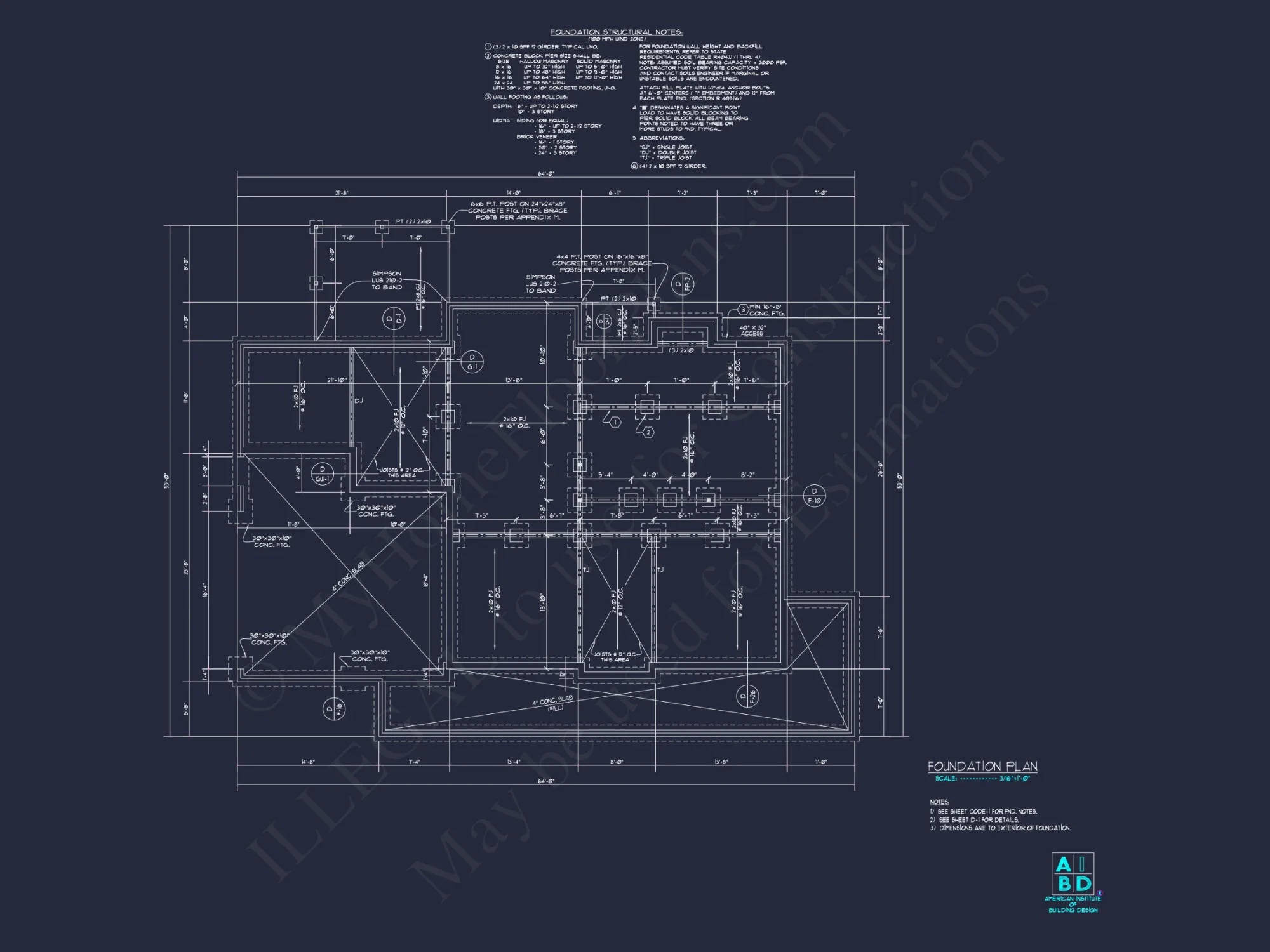 Traditional Craftsman house Floor Plan with Detailed Architecture