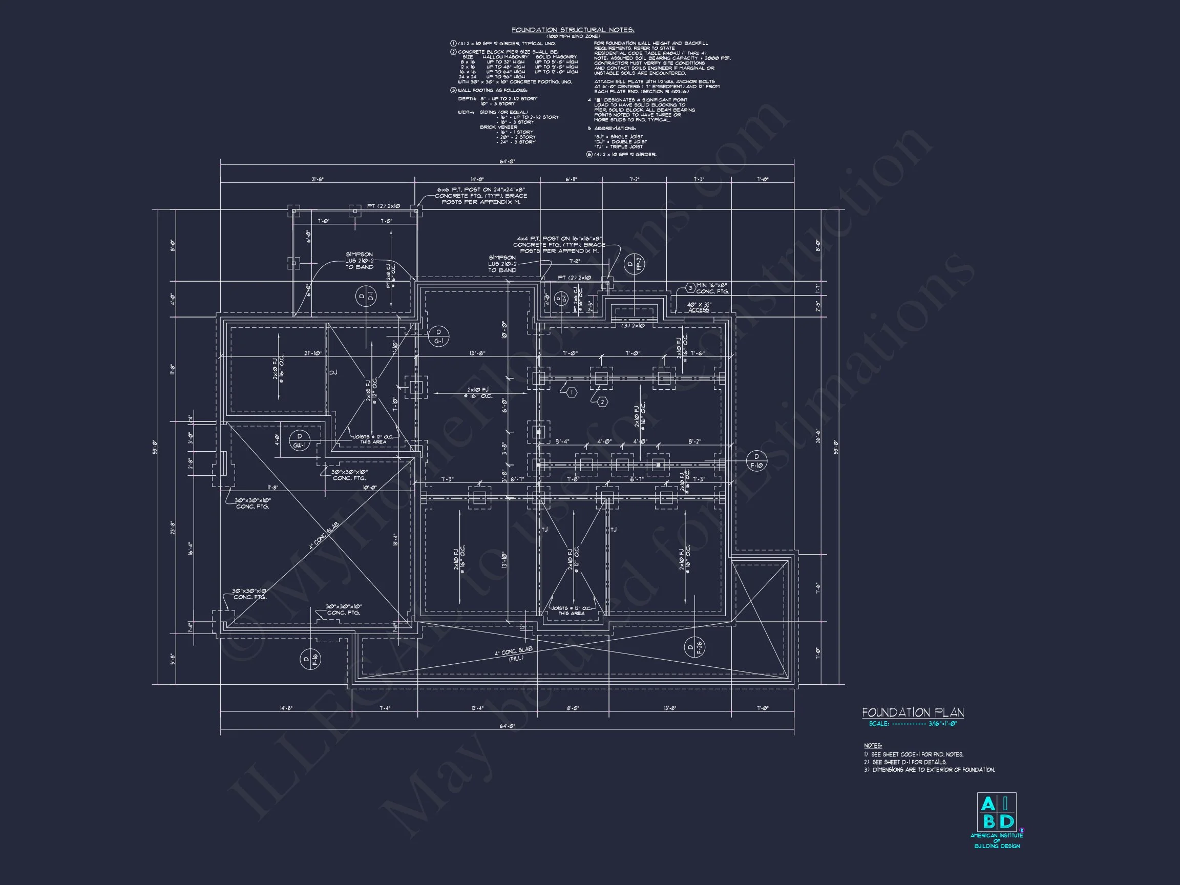 Traditional Craftsman house Floor Plan with Detailed Architecture