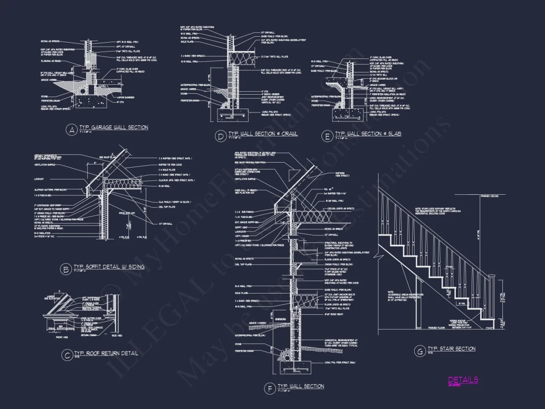 Modern 2-Story house Plan with 4 Bedrooms, CAD Floor Blueprint