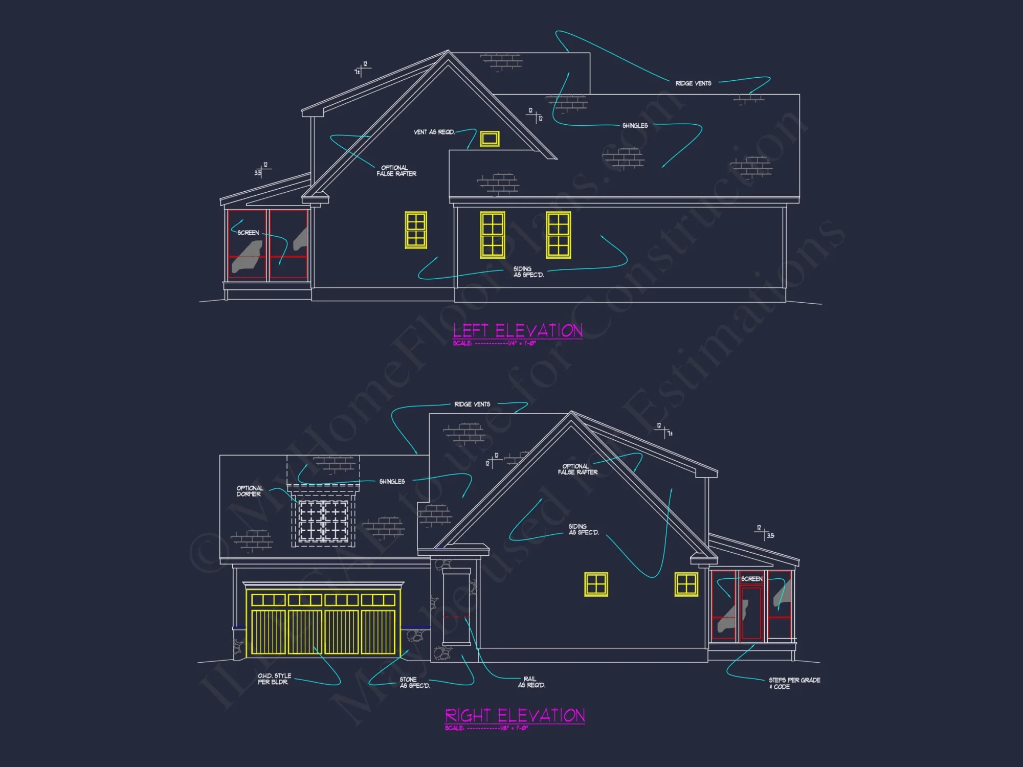 Stunning house Plan with Blueprint, Floor Plans & CAD Designs