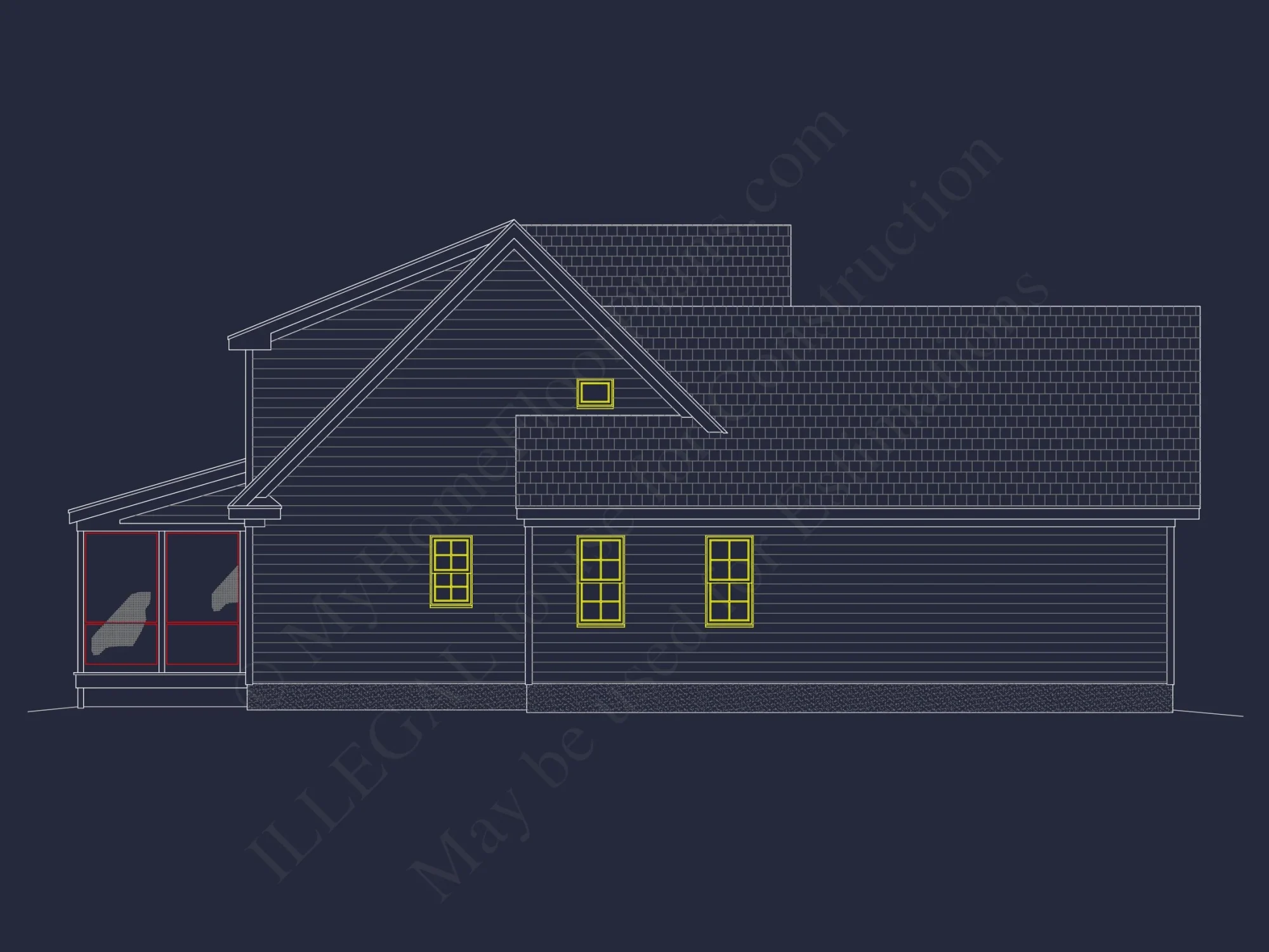 Stunning house Plan with Blueprint, Floor Plans & CAD Designs