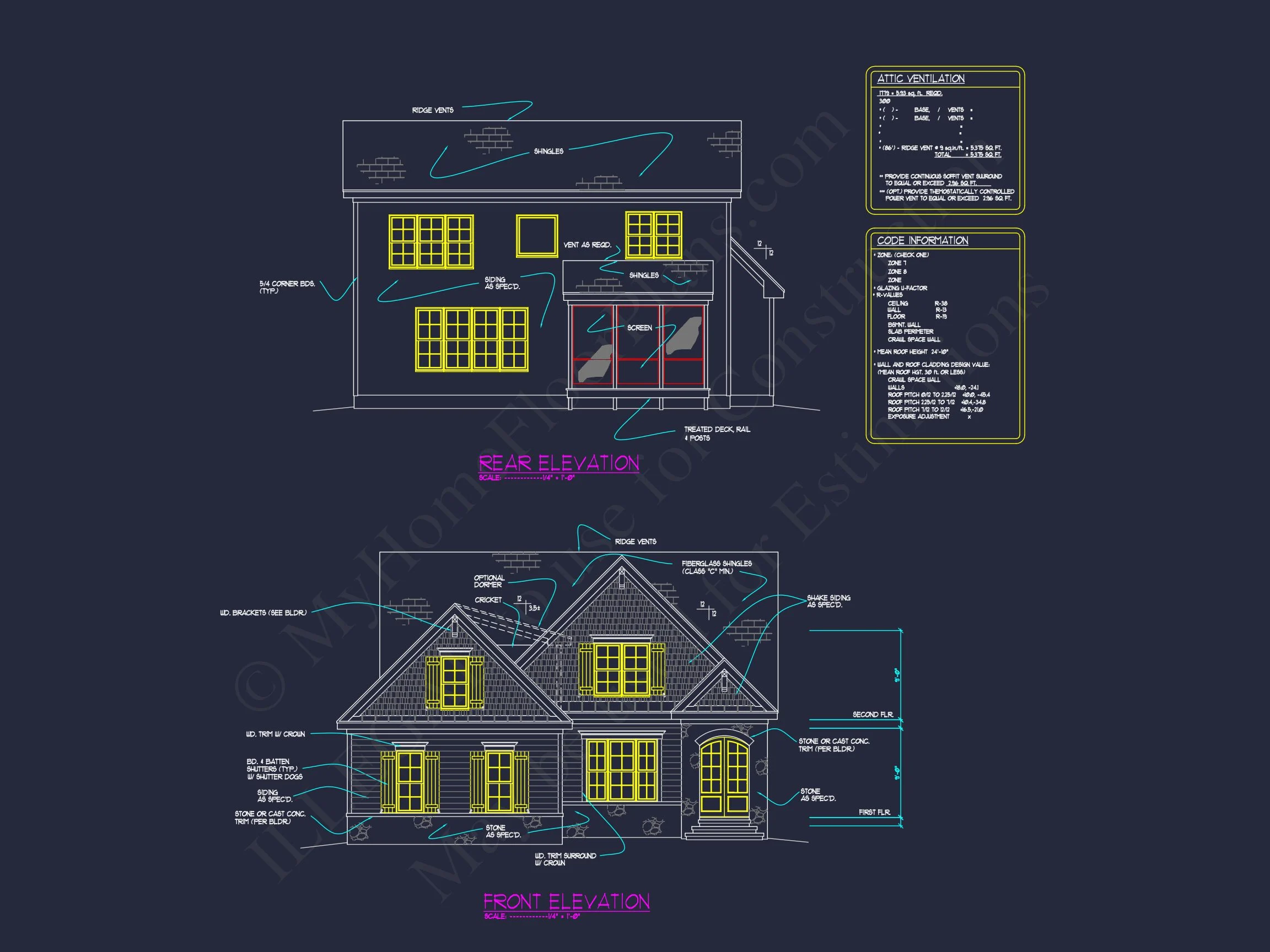 10-1660 HOUSE PLAN - Beautiful CAD House Plan: 4 Bedroom Floor Plan with Designs 7 Beautiful CAD house Plan: 4 Bedroom Floor Plan with Designs