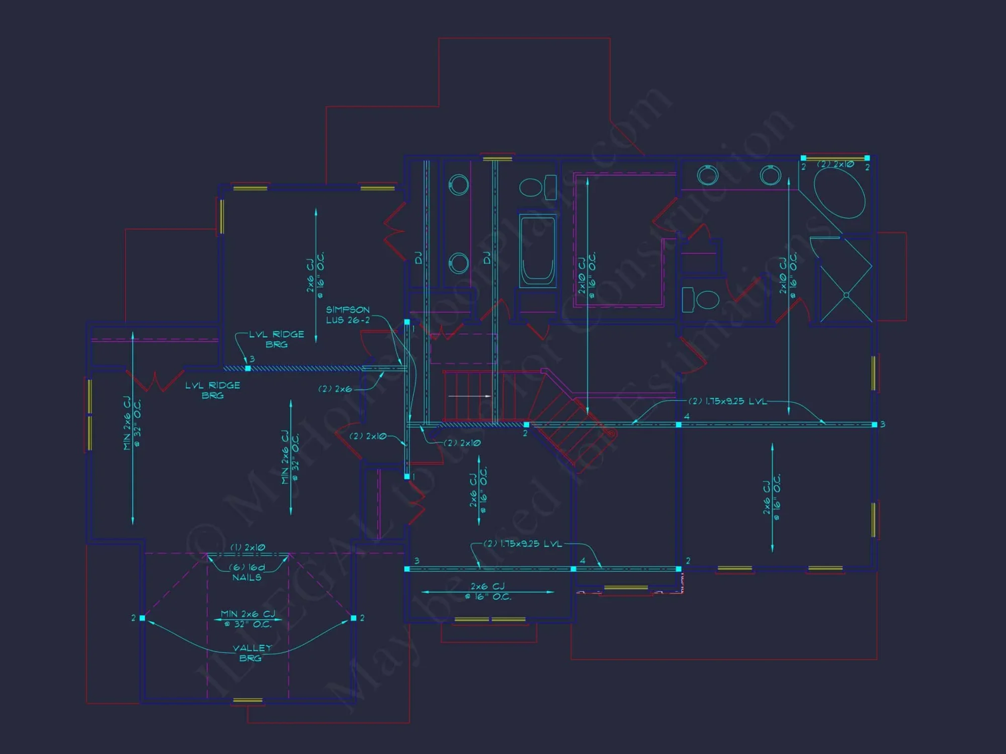 Traditional 3-Bedroom house Plan with 2-Car Garage