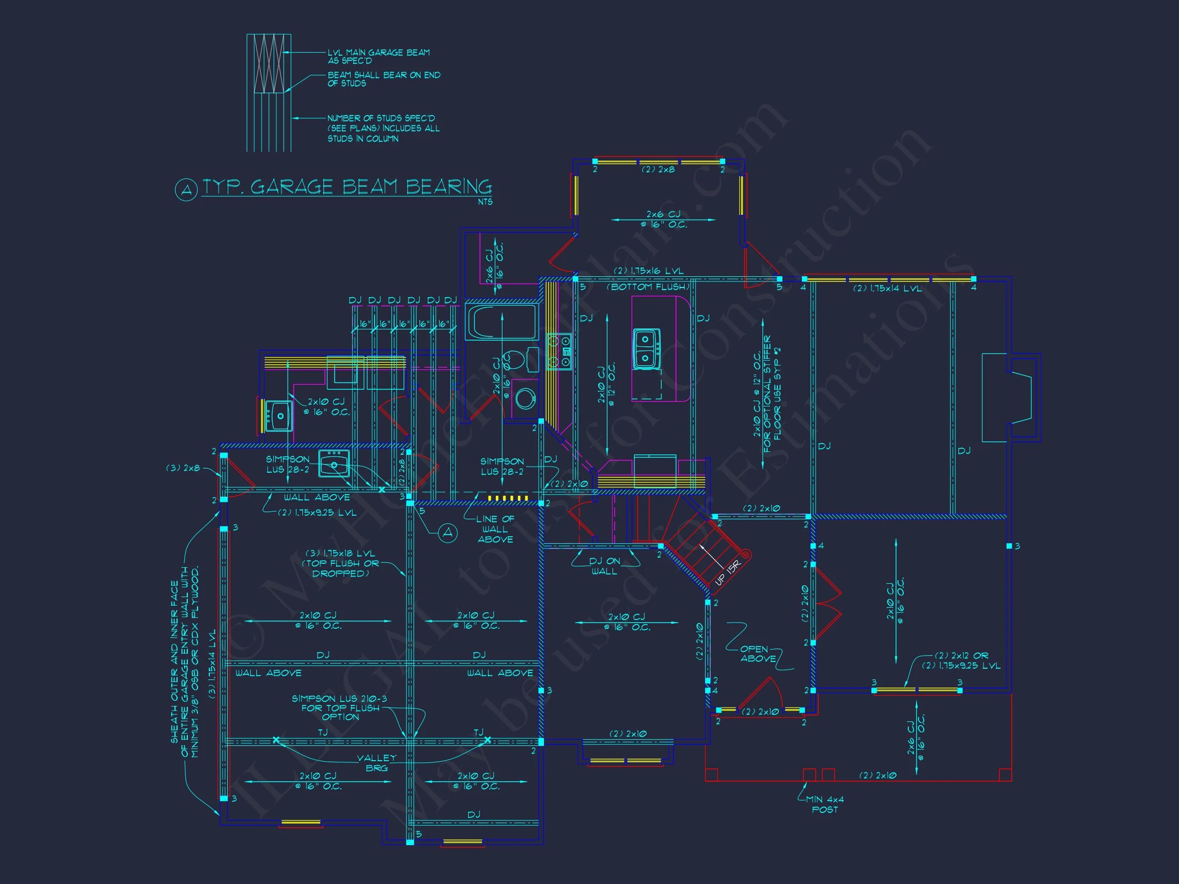 10-1635 HOUSE PLAN - Traditional 3-Bedroom House Plan with 2-Car Garage | 2273 Sq Ft 9 2273 Sq Ft
