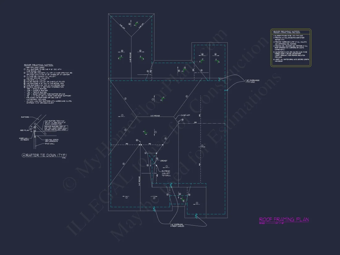 Elegant house Design Blueprint with 4 Bedrooms & 2-Car Garage