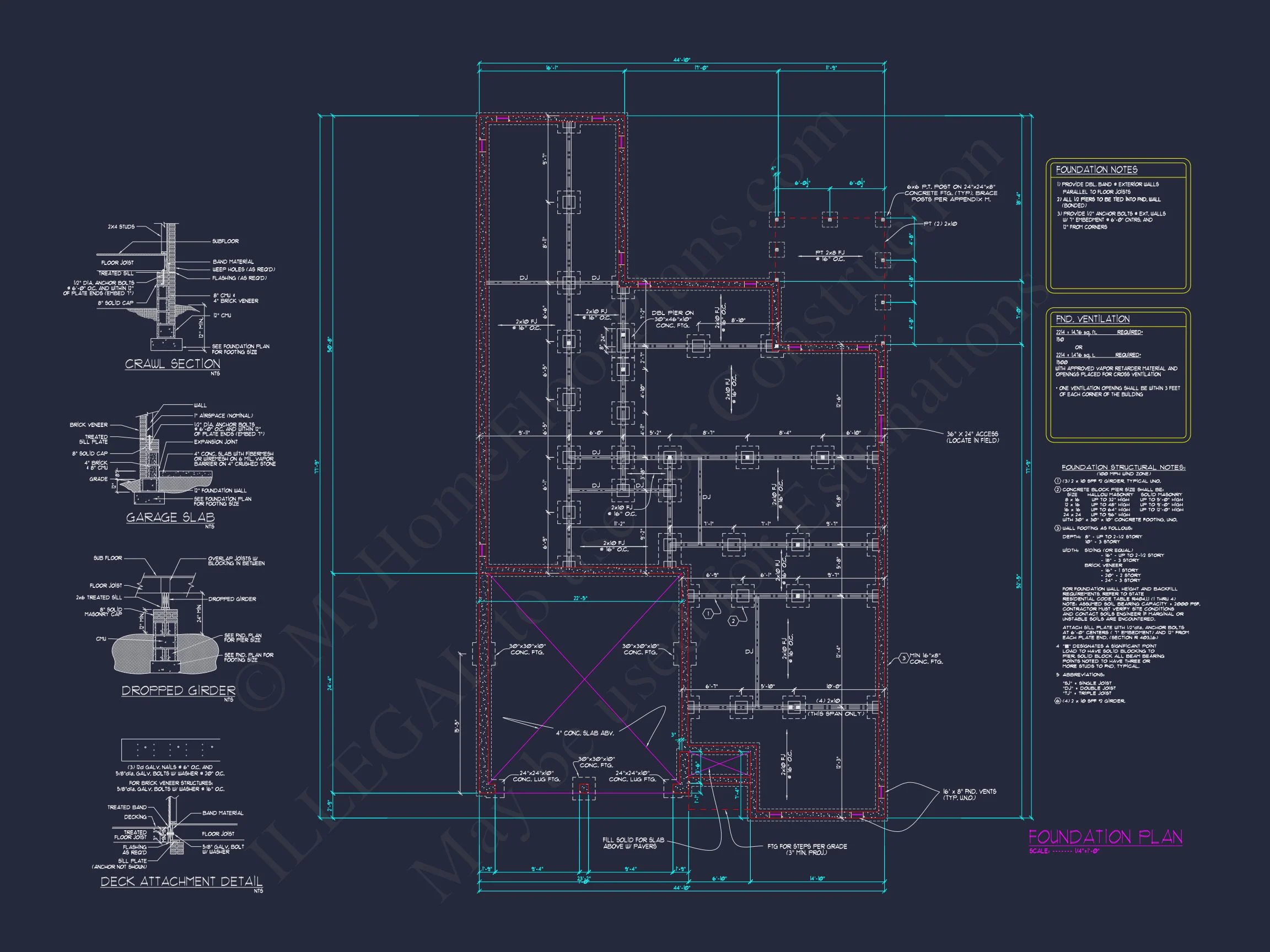 Elegant house Design Blueprint with 4 Bedrooms & 2-Car Garage