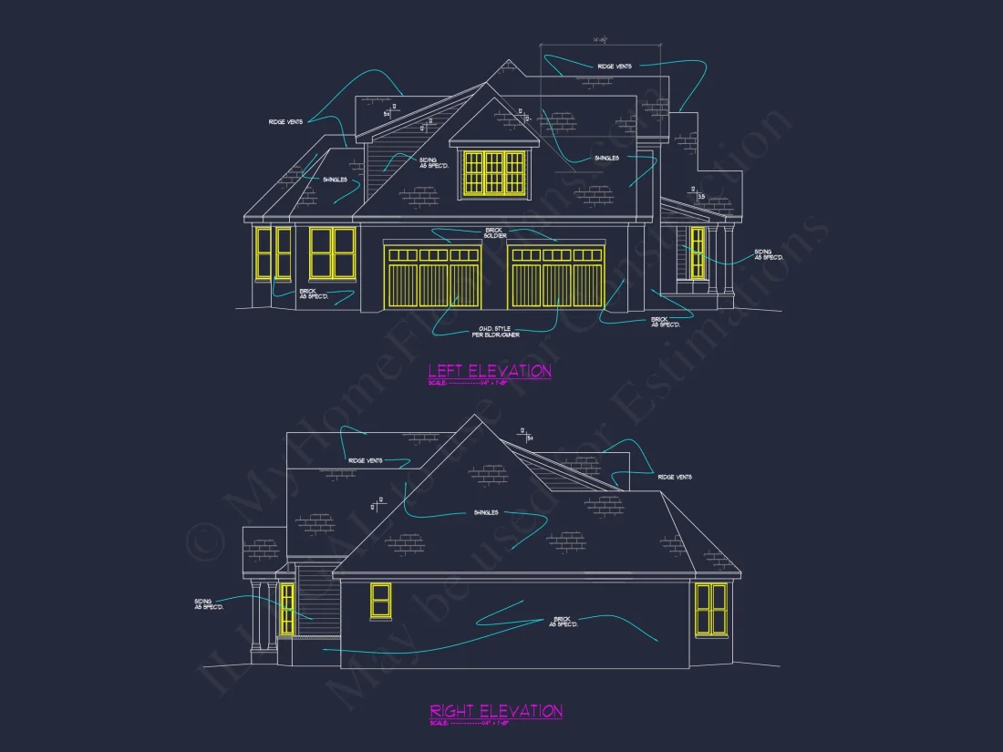 Custom house Plan with Spacious 1.5 Story Floor Plan Design