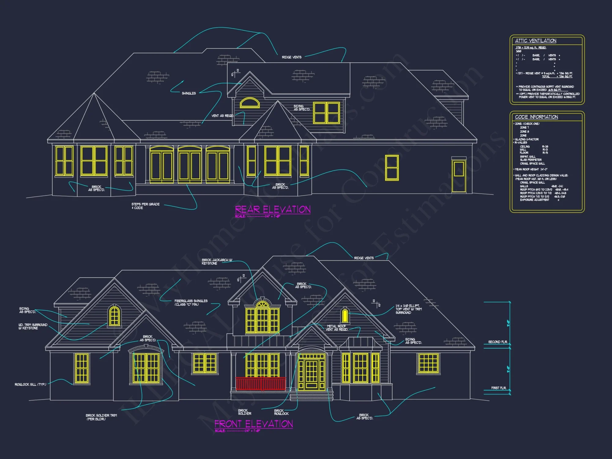 Custom house Plan with Spacious 1.5 Story Floor Plan Design