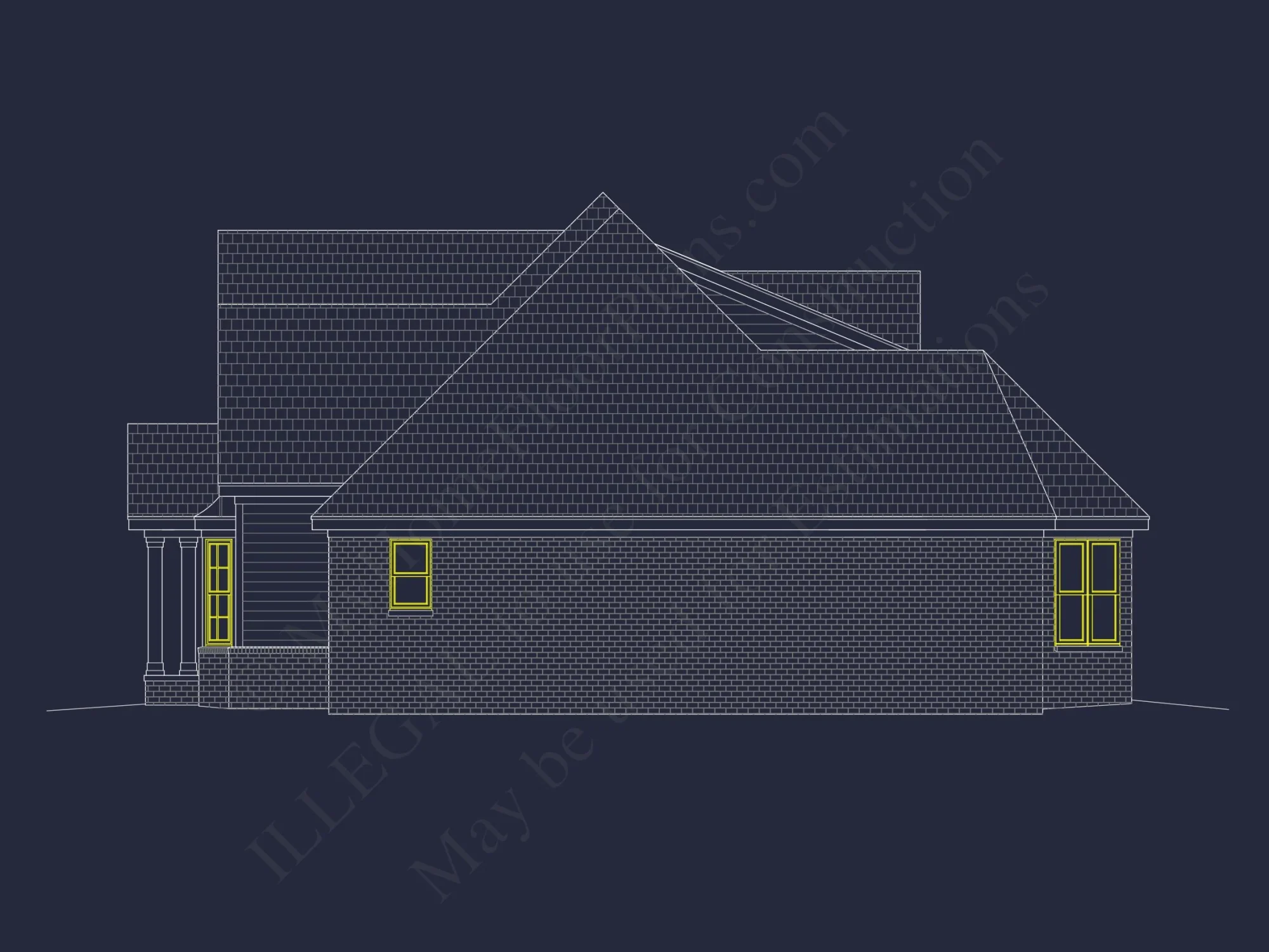 Custom house Plan with Spacious 1.5 Story Floor Plan Design