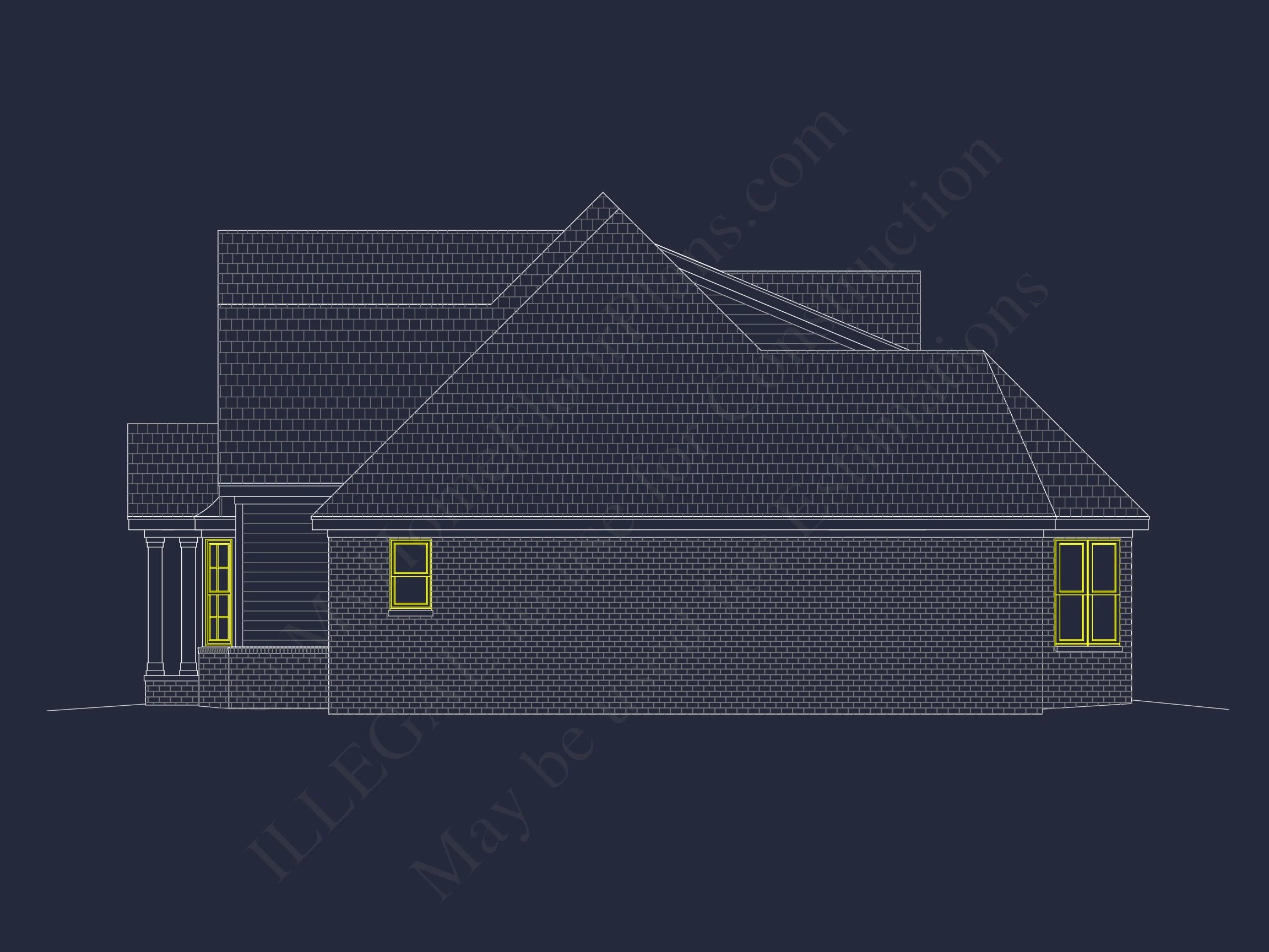 10-1592 HOUSE PLAN - Custom House Plan with Spacious 1.5 Story Floor Plan Design 6 Custom house Plan with Spacious 1.5 Story Floor Plan Design