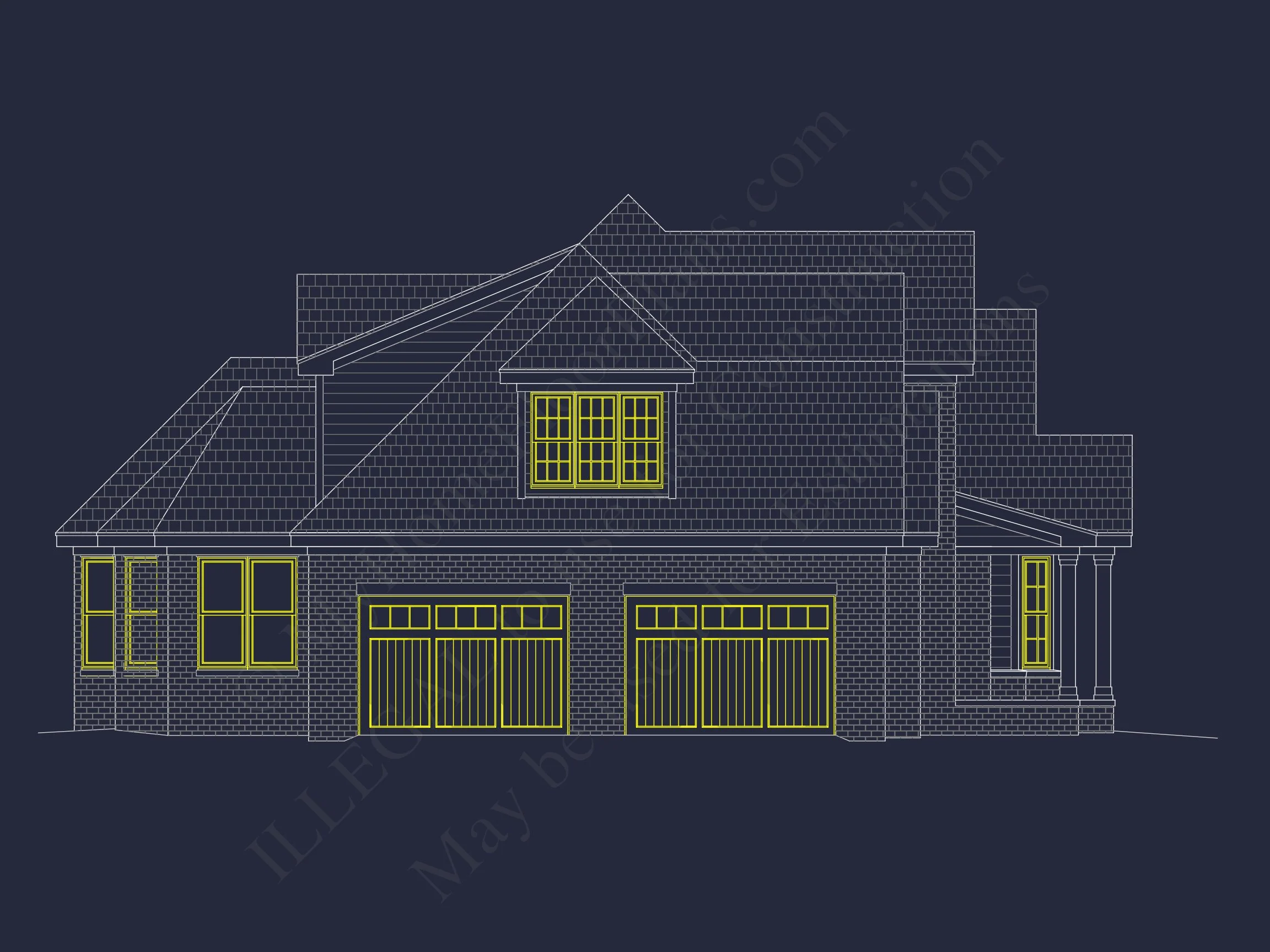10-1592 HOUSE PLAN - Custom House Plan with Spacious 1.5 Story Floor Plan Design 5 Custom house Plan with Spacious 1.5 Story Floor Plan Design