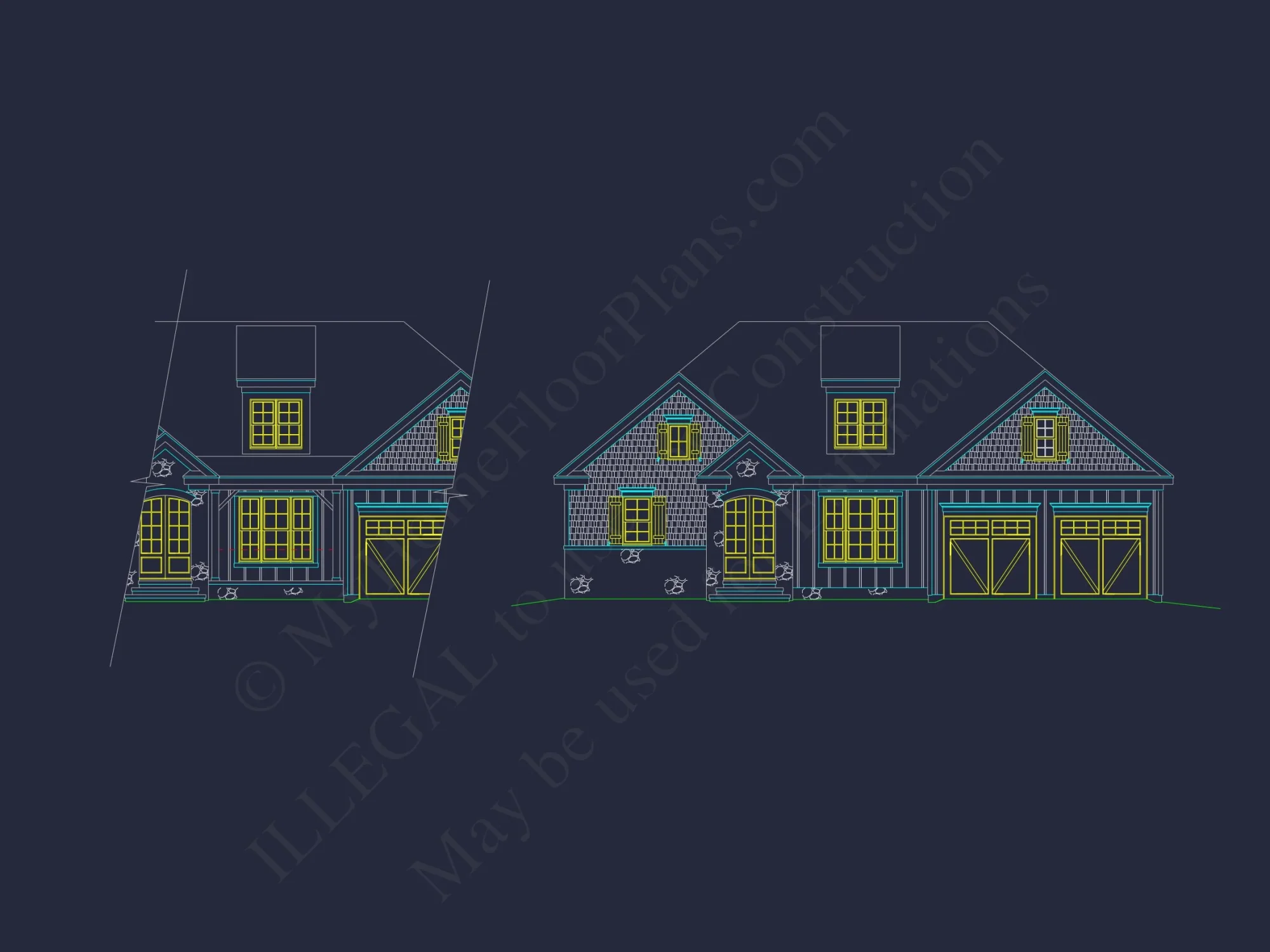 Customizable house Floor Plan with CAD Designs and Blueprint