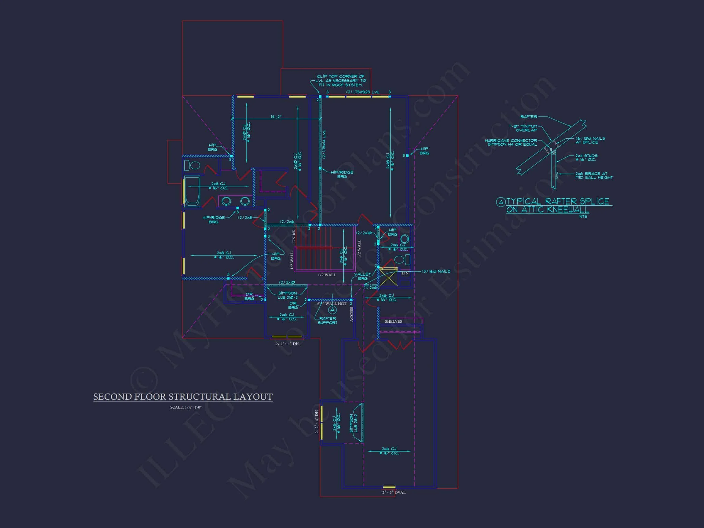 Elegant house Plan with Detailed Blueprint for Designers and Builders