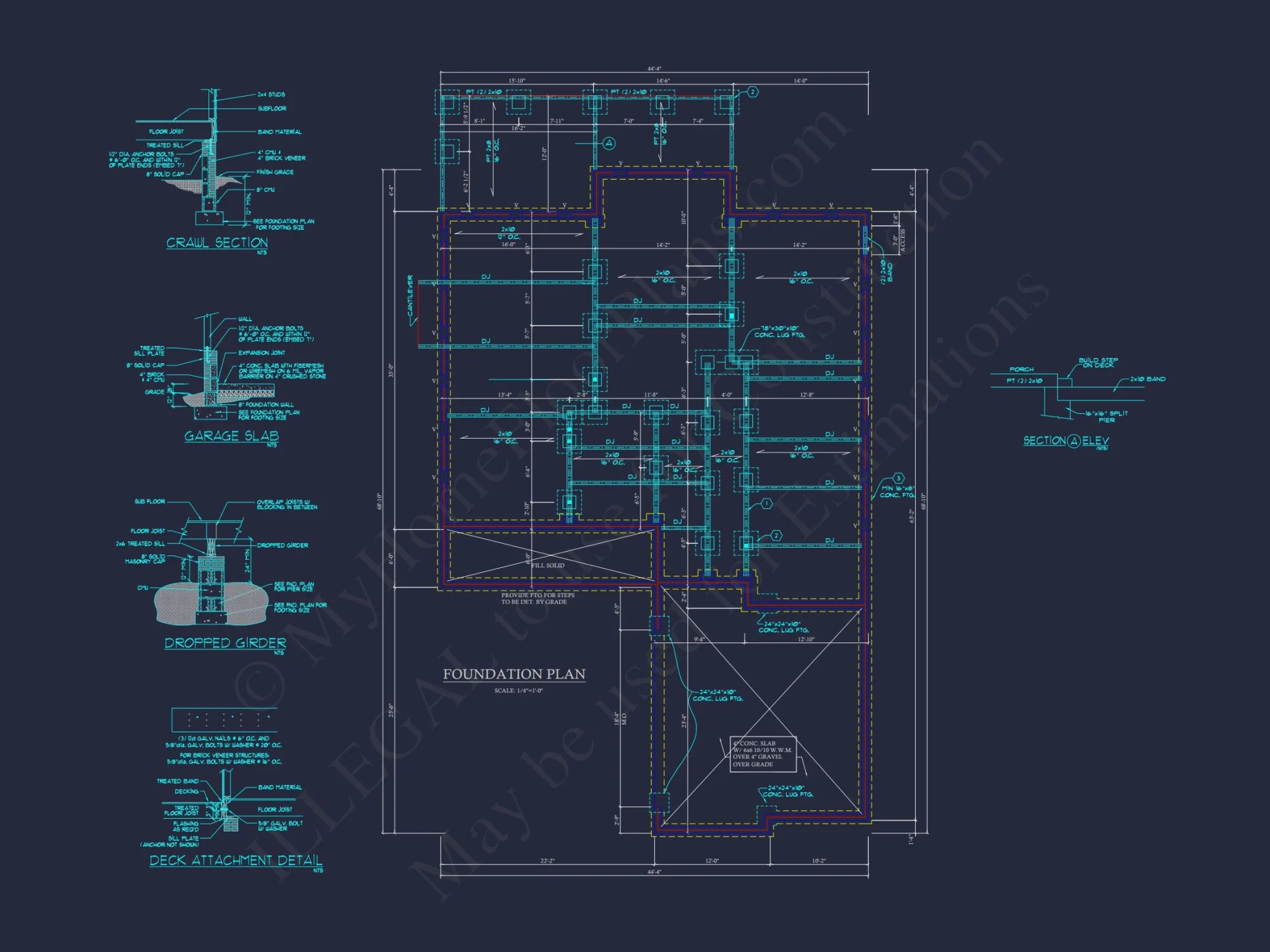 Elegant house Plan with Detailed Blueprint for Designers and Builders