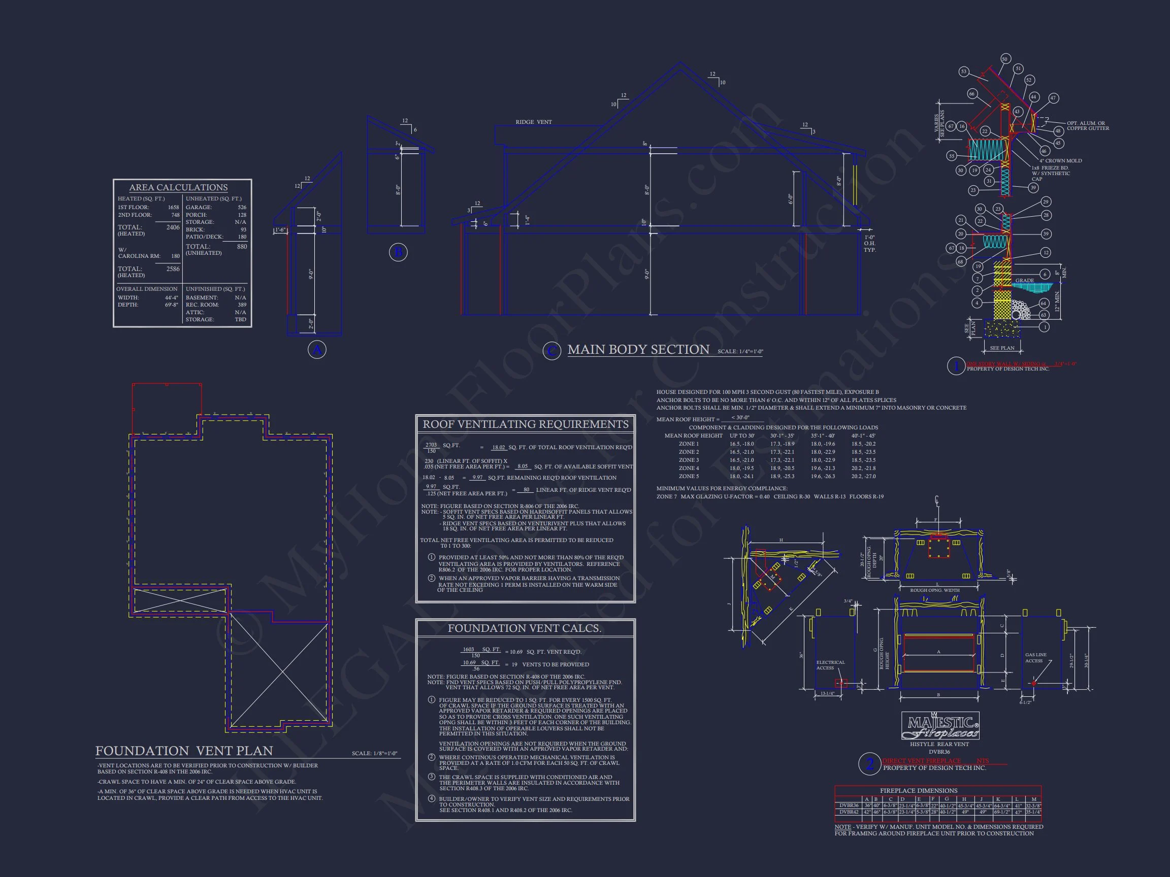Elegant house Plan with Detailed Blueprint for Designers and Builders