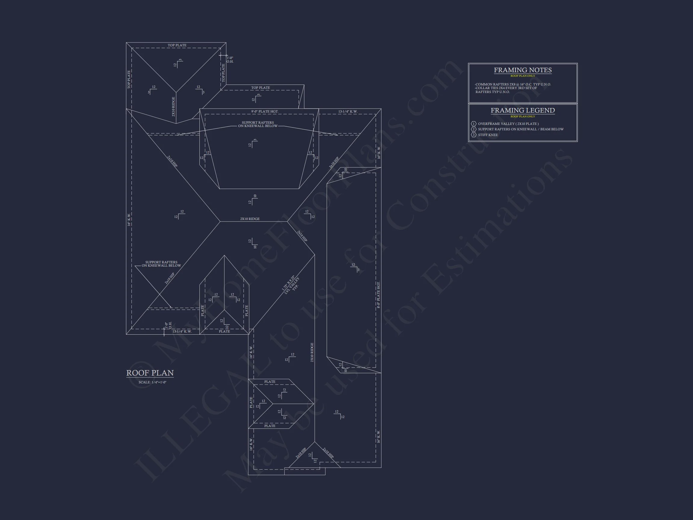 Elegant house Plan with Detailed Blueprint for Designers and Builders