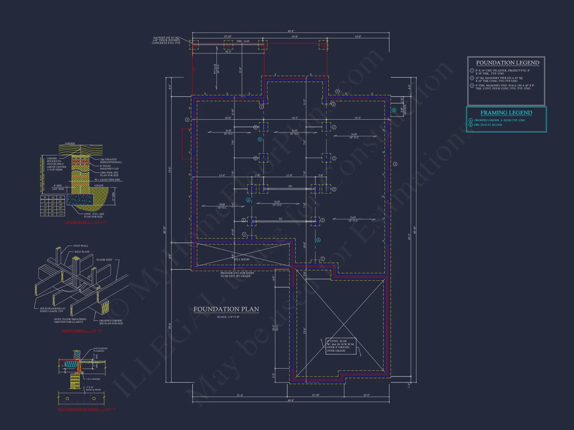 Elegant house Plan with Detailed Blueprint for Designers and Builders