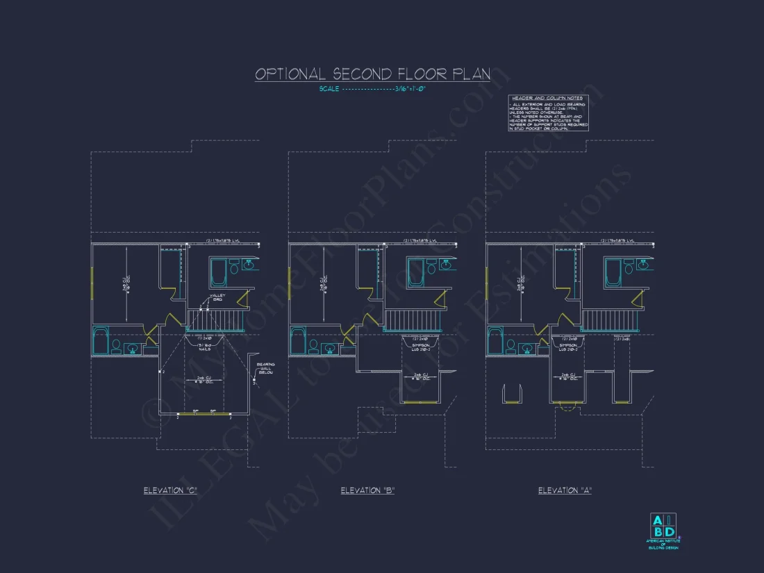 Craftsman house Floor Plan Design