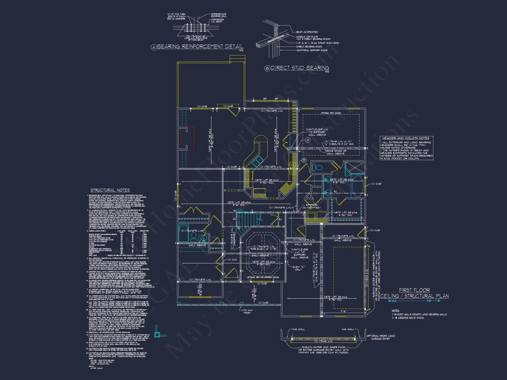 Craftsman house Floor Plan Design