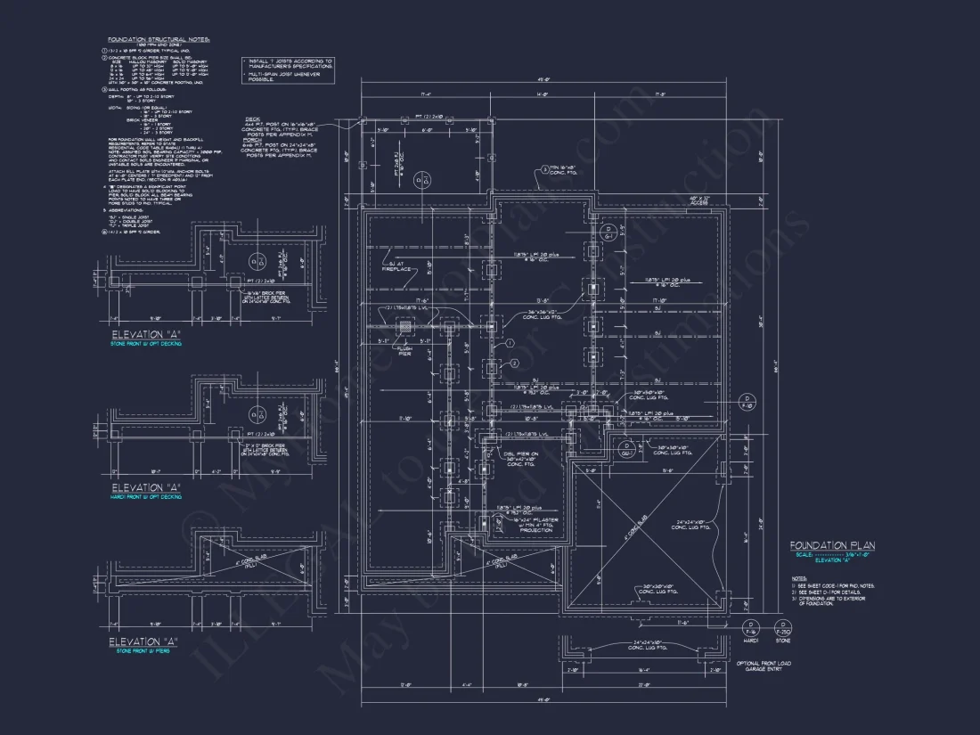 Craftsman house Floor Plan Design