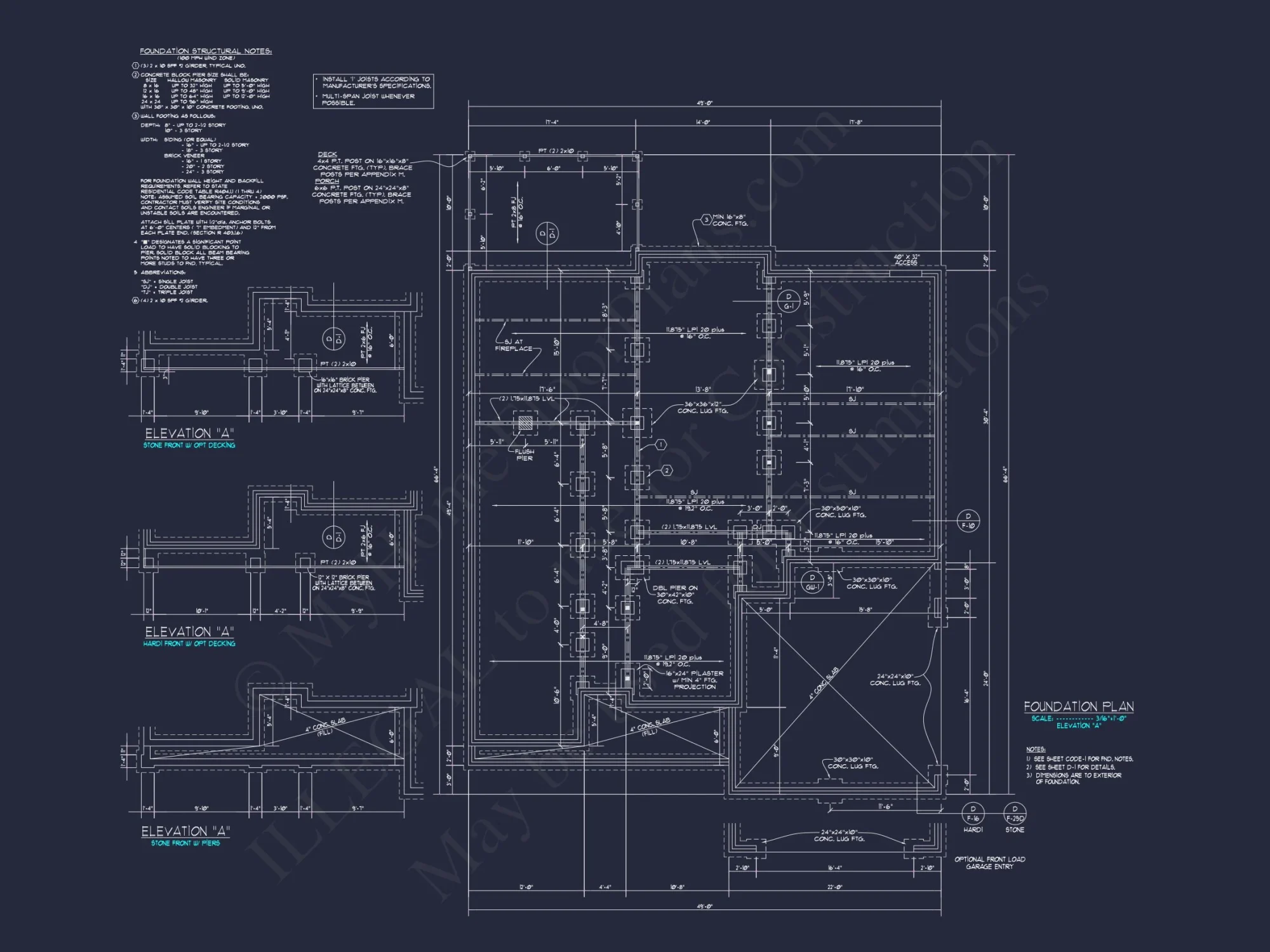 Craftsman house Floor Plan Design