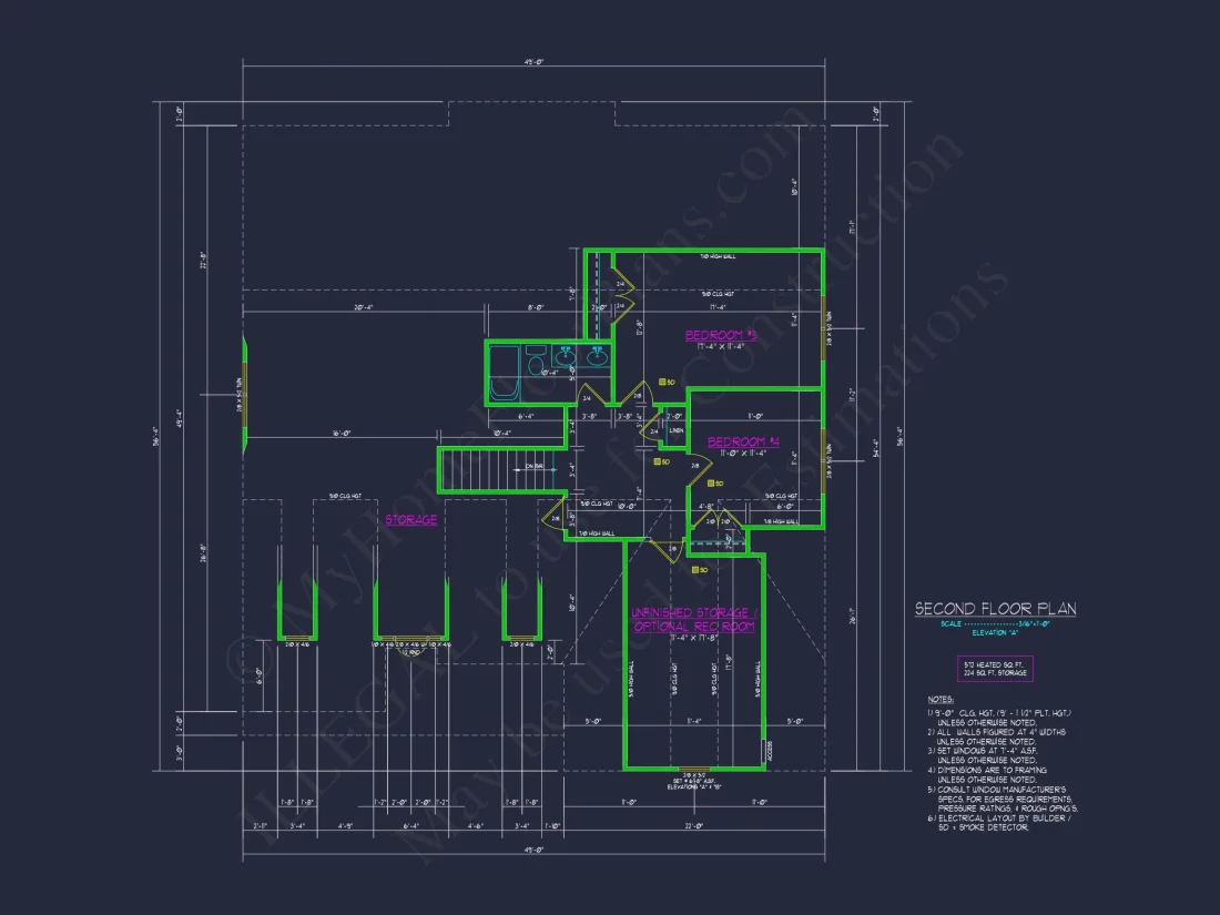 Craftsman house Floor Plan Design