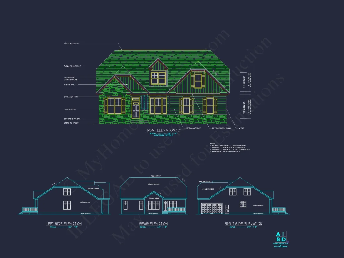 Craftsman house Floor Plan Design