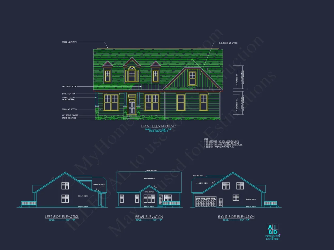 Craftsman house Floor Plan Design