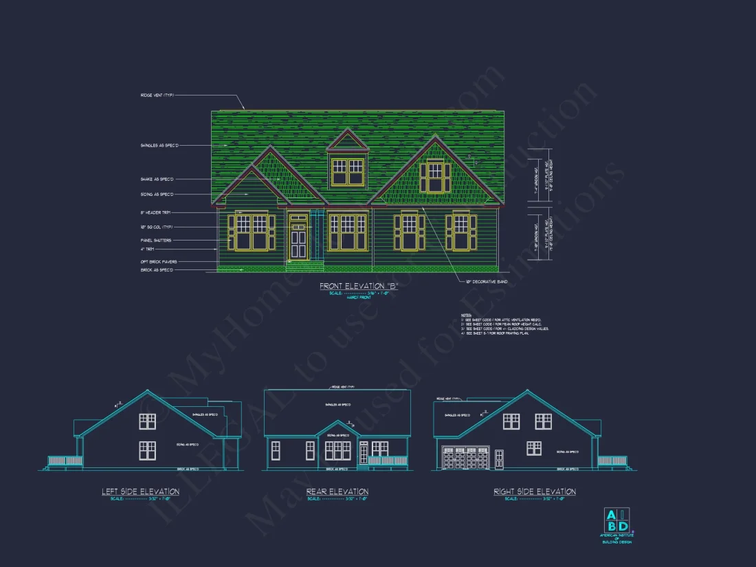 Craftsman house Floor Plan Design